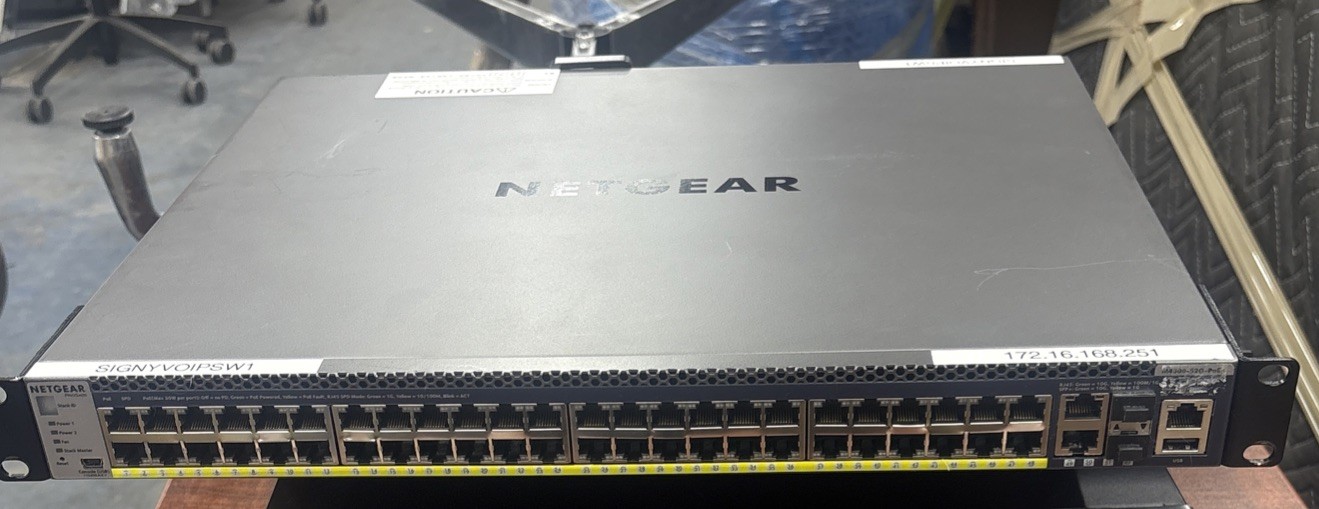 NETGEAR ProSAFE M4300-52G-PoE+ 48-port Copper 1G PoE+ Switch GSM4352PS