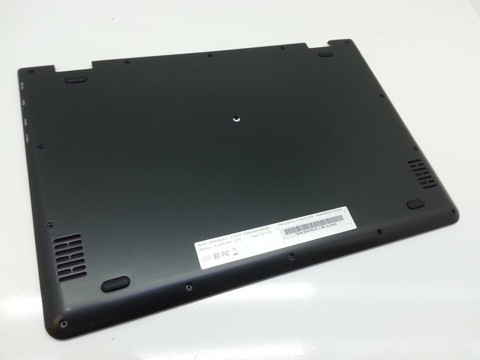 iView Maximus 2 II Black / Gray - Bottom Case + 4 Original Rubber Feet Black 107