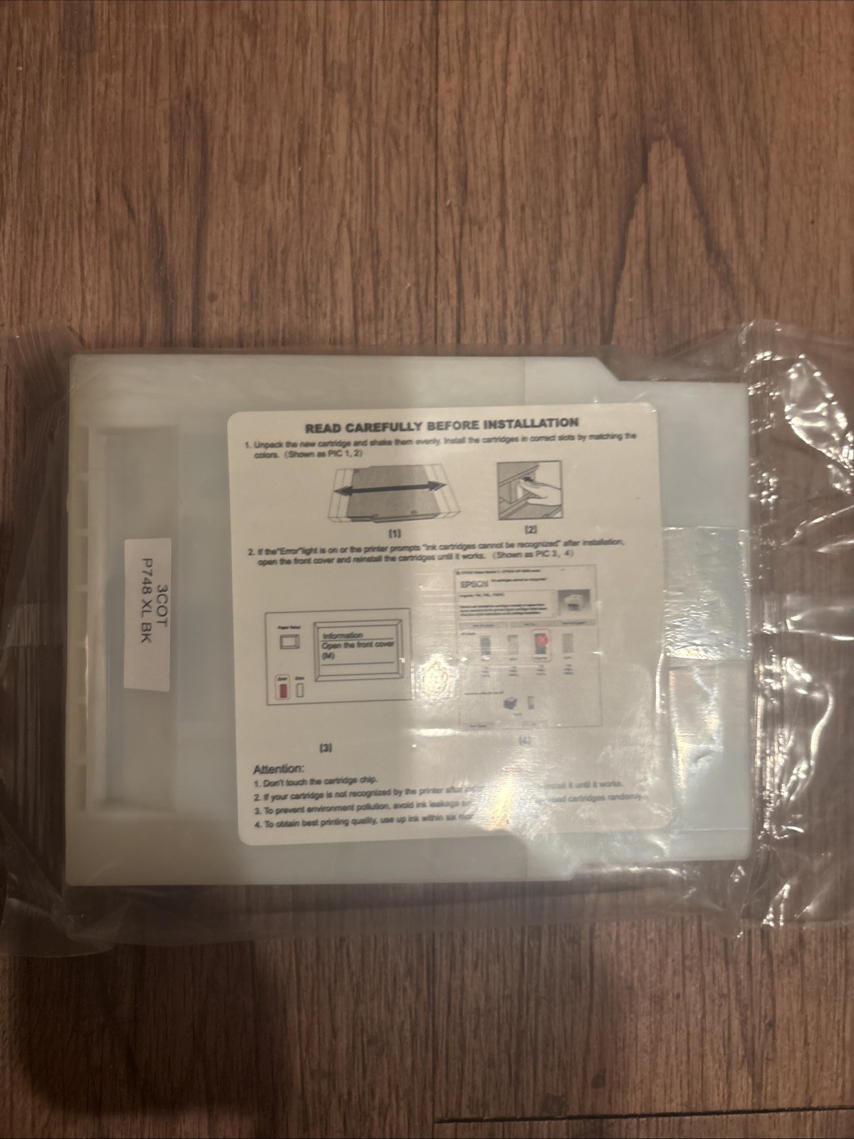 Epson 748XL Pro High Capacity Black Ink C13T749320 New Sealed WF-6590/6090