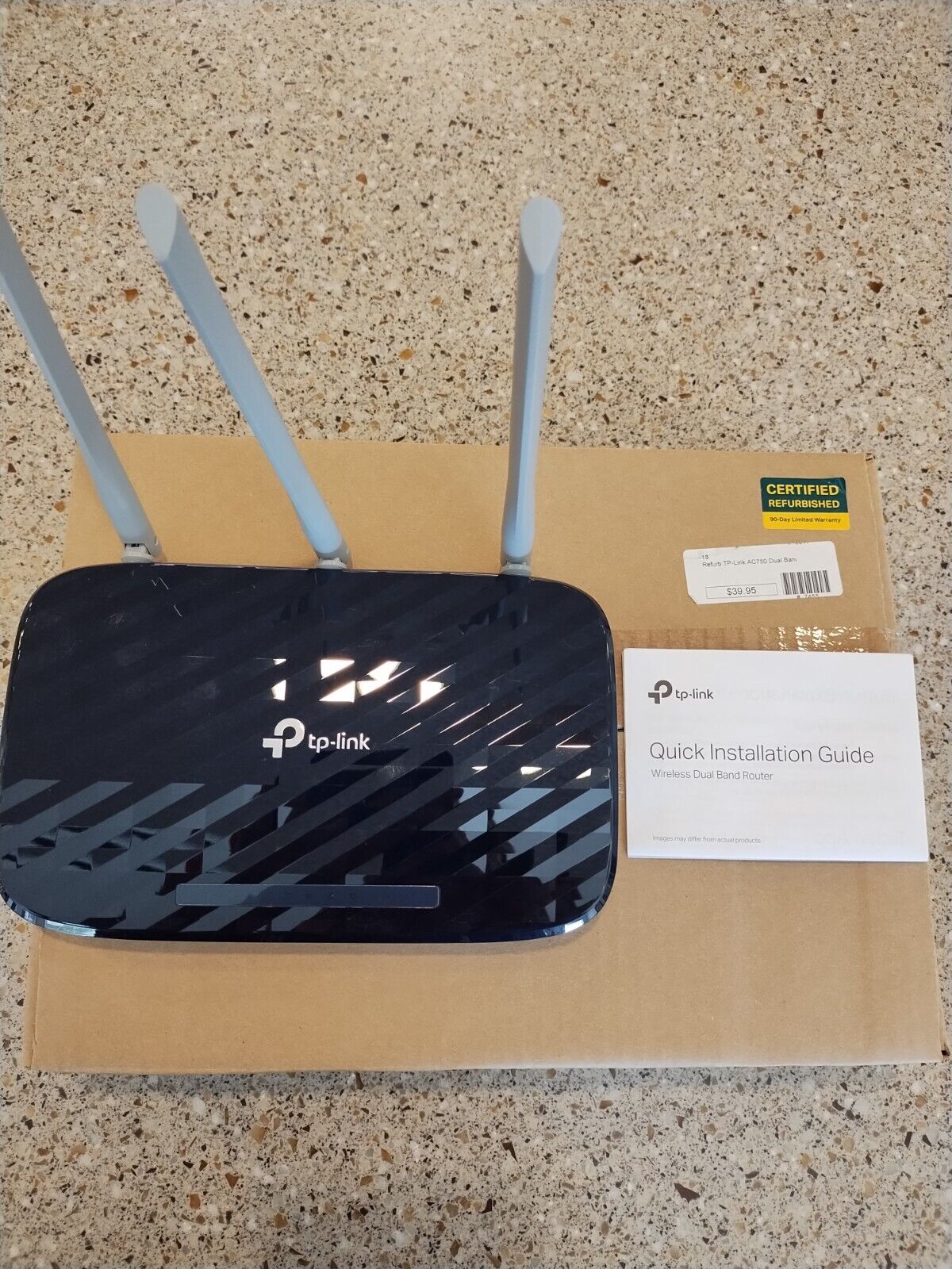 TP-LINK AC750 Wireless Dual Band Router Model Archer C20