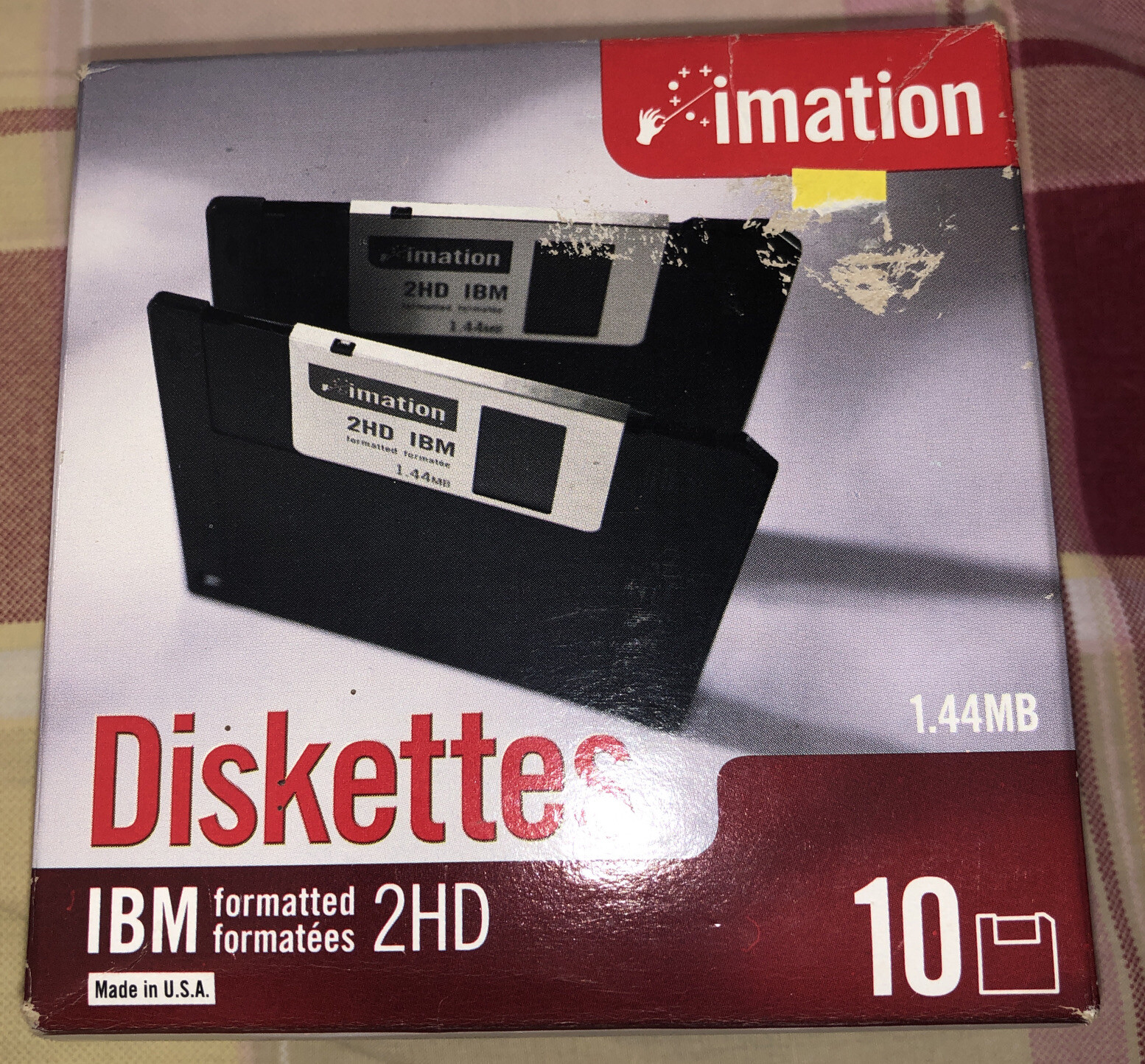 Imation 3.5" Floppy Disks Diskettes 10 Pack 1.44MB  2HD New Sealed vintage