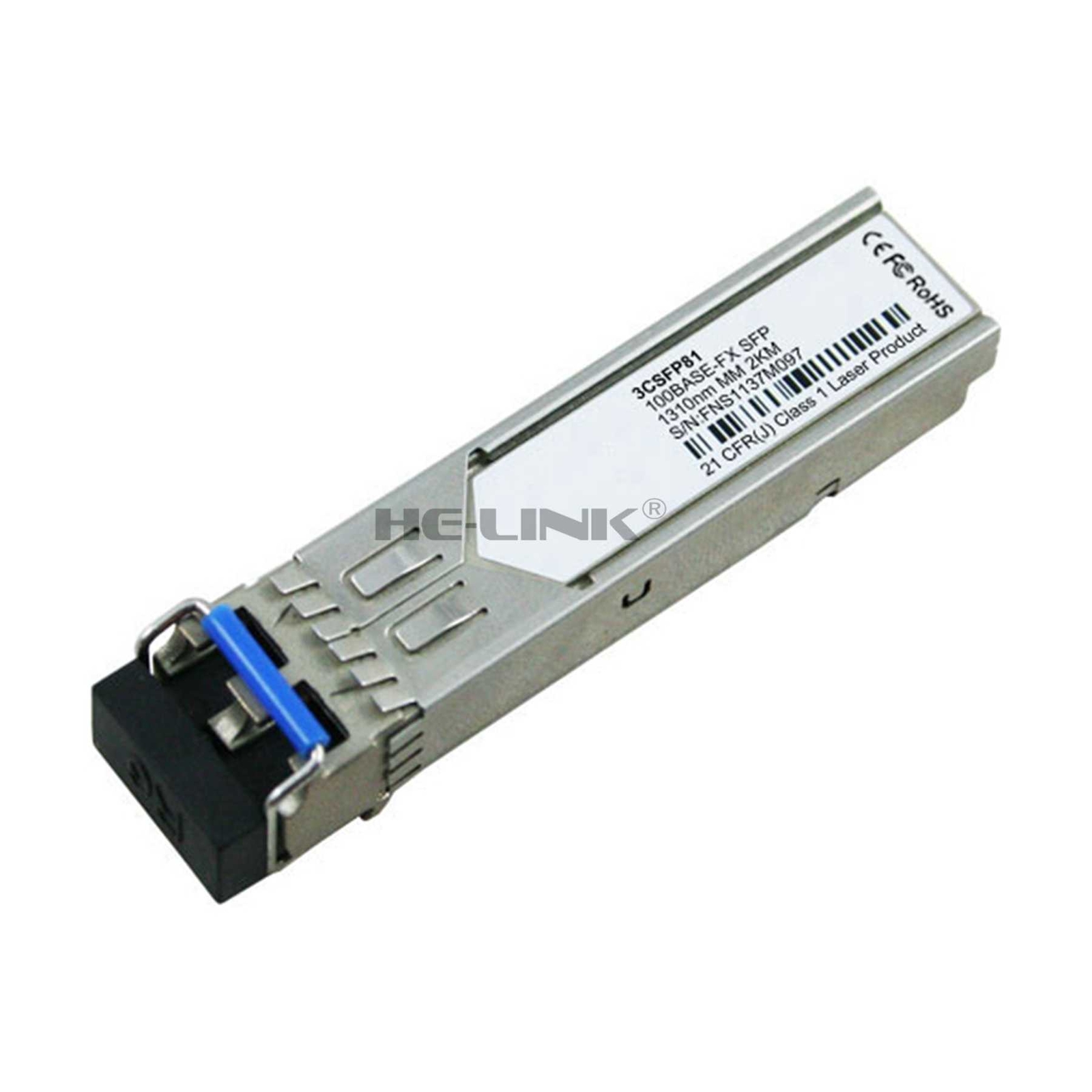 3CSFP81 3Com Compatible 100BASE FX 1310nm 2km Transceiver