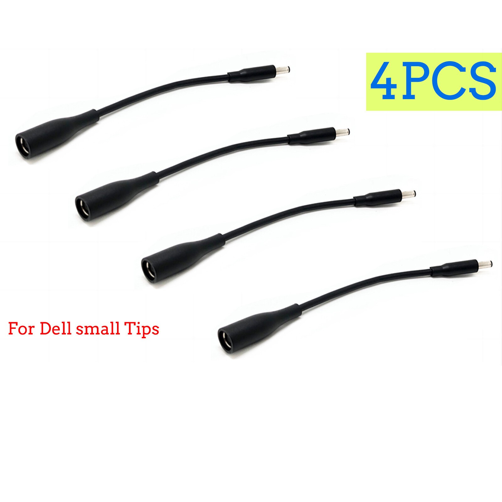 4Pcs DC Power Charger Converter Adapter Cable 7.4mm To 4.5mm For dell small Tips