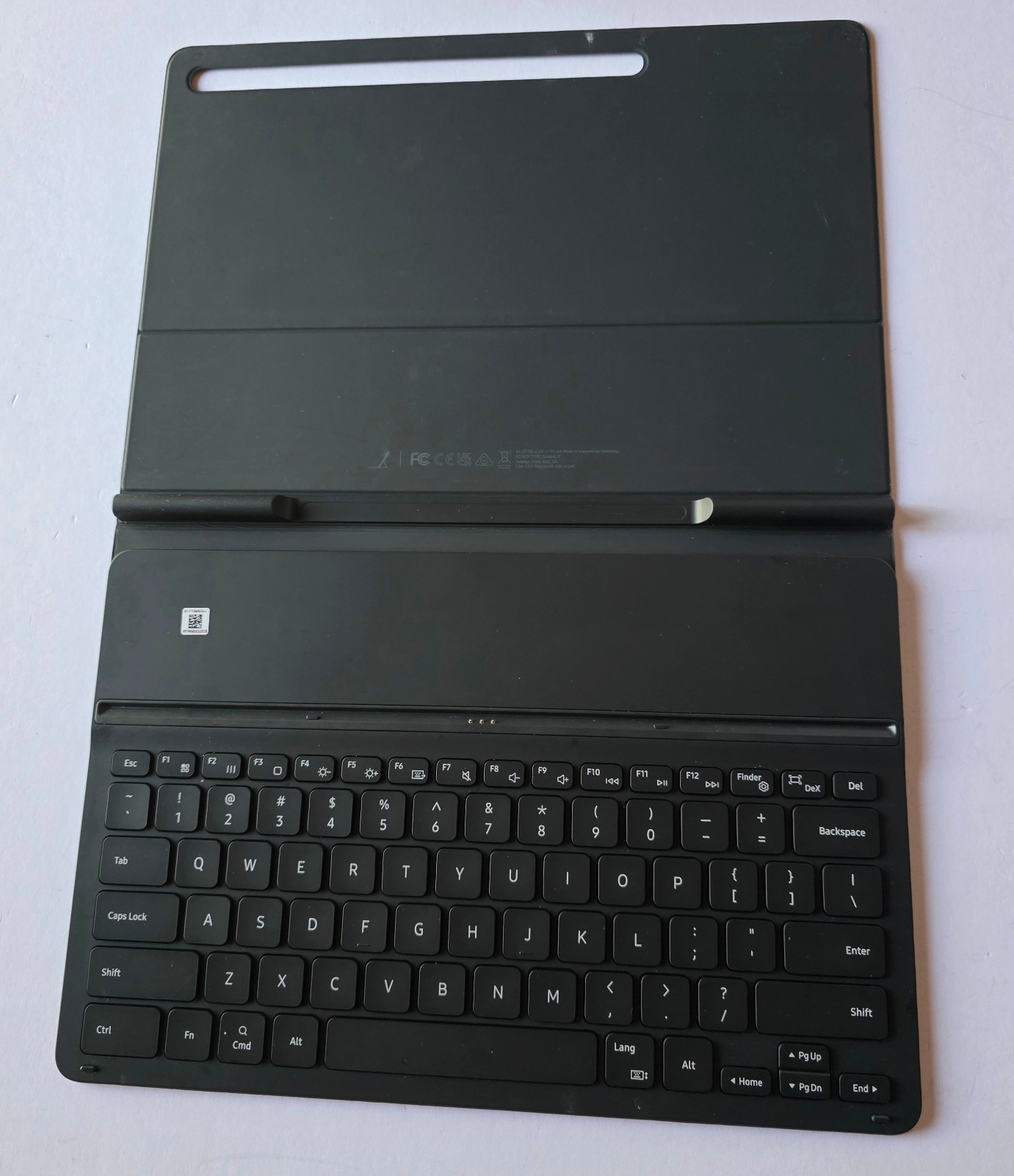 Black Samsung Galaxy Tab S8+, S7+, S7 FE Slim Book Cover KEYBOARD ONLY EF-DT730