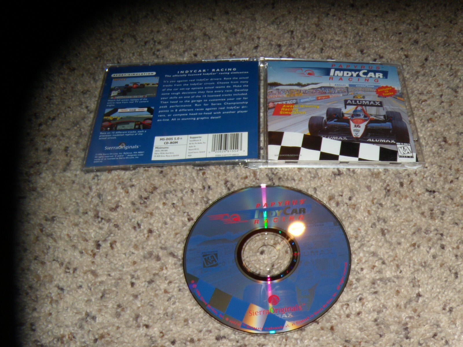 Papyrus Indy Car Racing (PC, 1996) Mint Game 