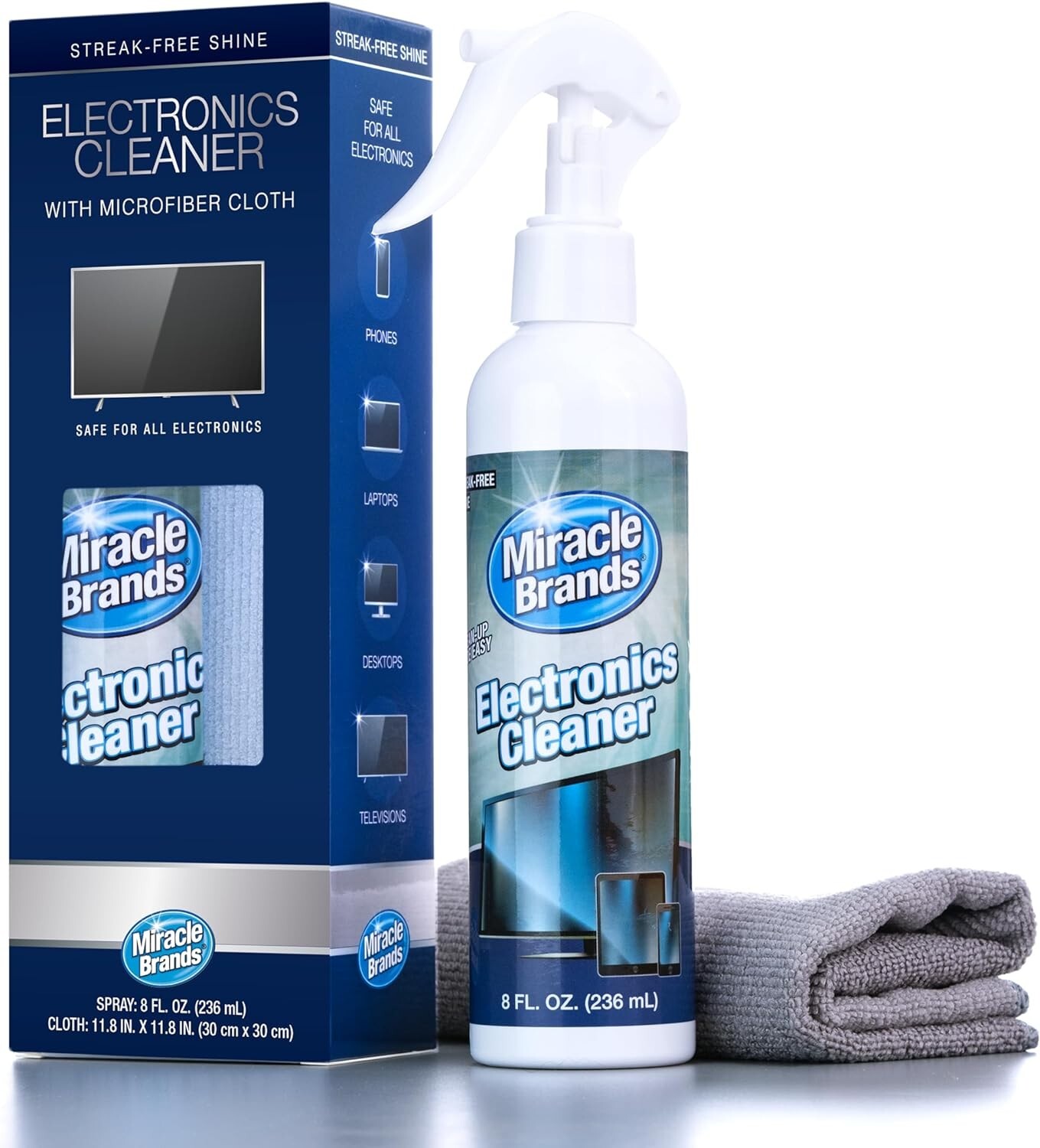 MiracleSpray for Electronics Cleaning, Safe Multisurface Cleaner Tv, Phone etc.