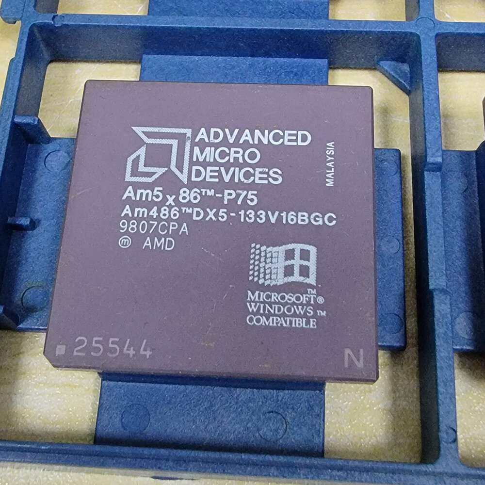 For AM5X86-P75 AMD AM486DX5-133V16BGC CPU 32-Bit PGA168