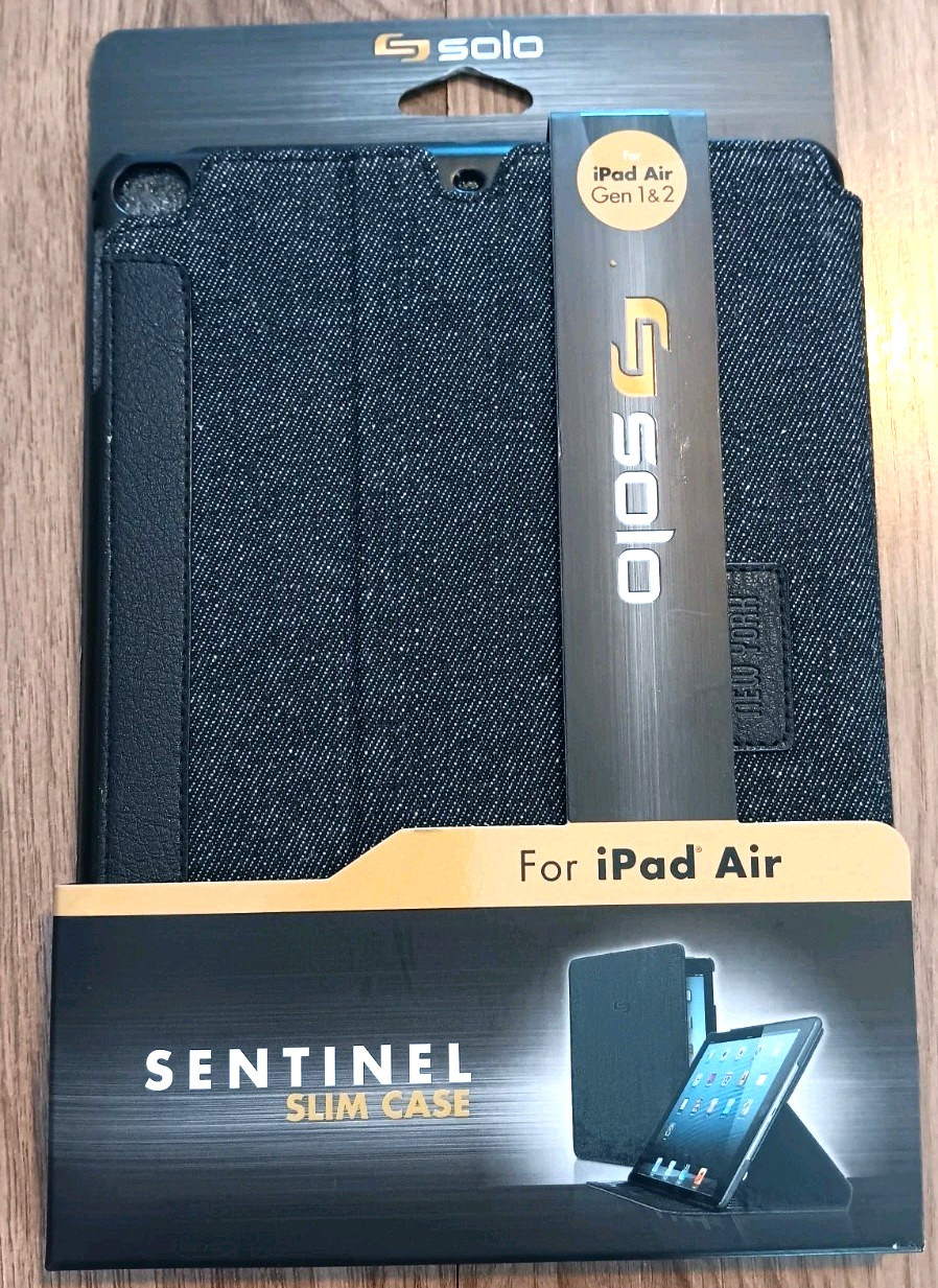 Solo Sentinel Slim Case for iPad Pro - Black Denim IPD2066-4