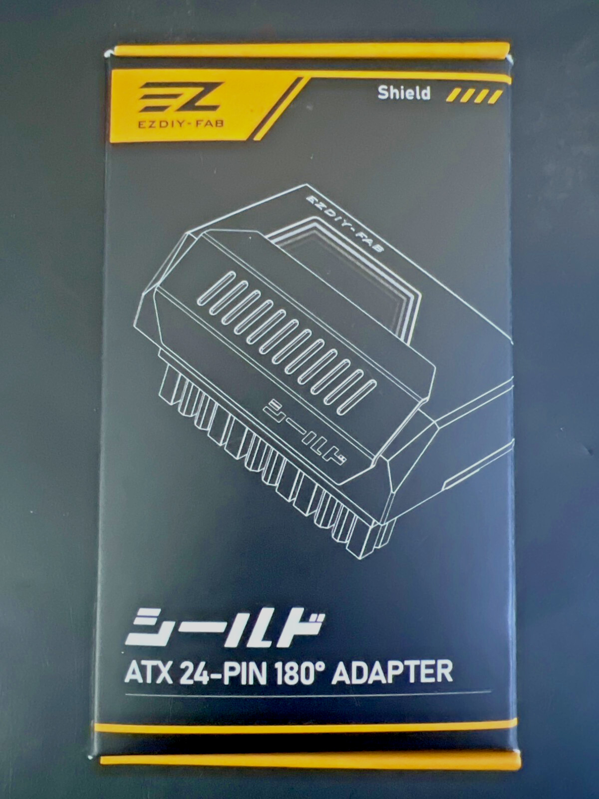 EZDIY-FAB ATX 24-Pin 180° ARGB Adapter Shield White