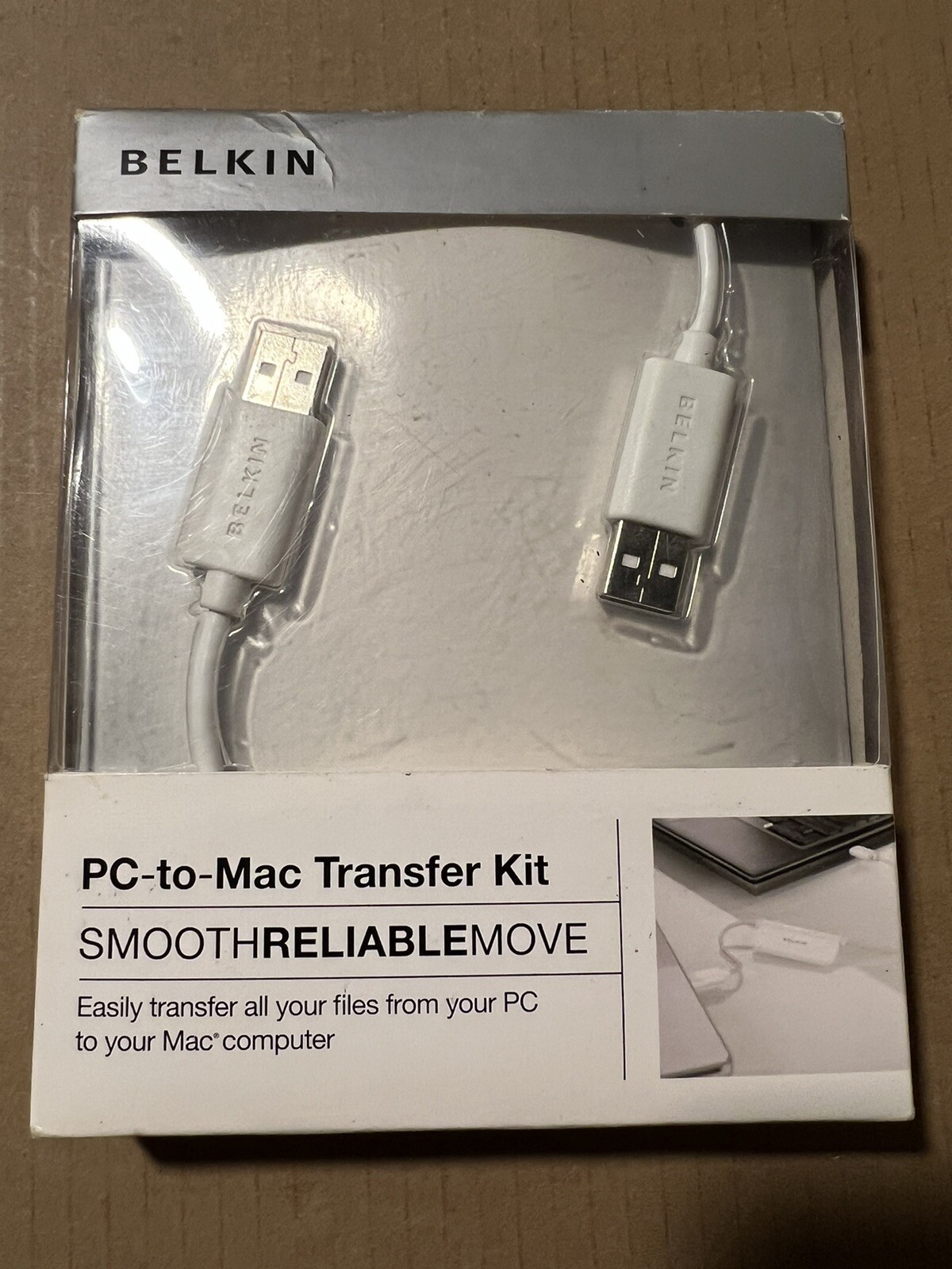 Belkin PC-TO-MAC Transfer kit, Smooth Reliable Move, New