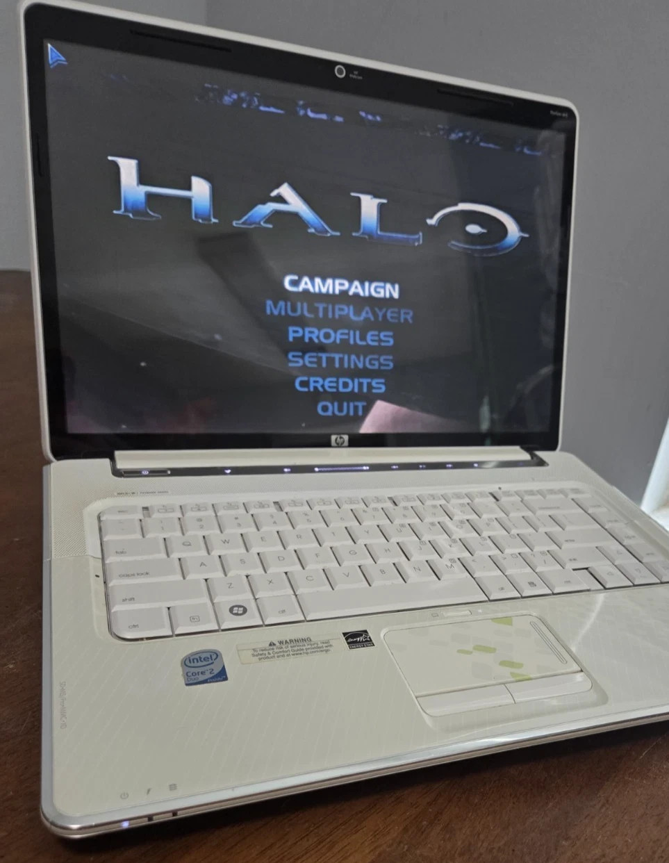 RESTORED RETRO HP GAMING LAPTOP WINDOWS XP DOS BOX DVD PLAYER CD BURNER RARE dv5