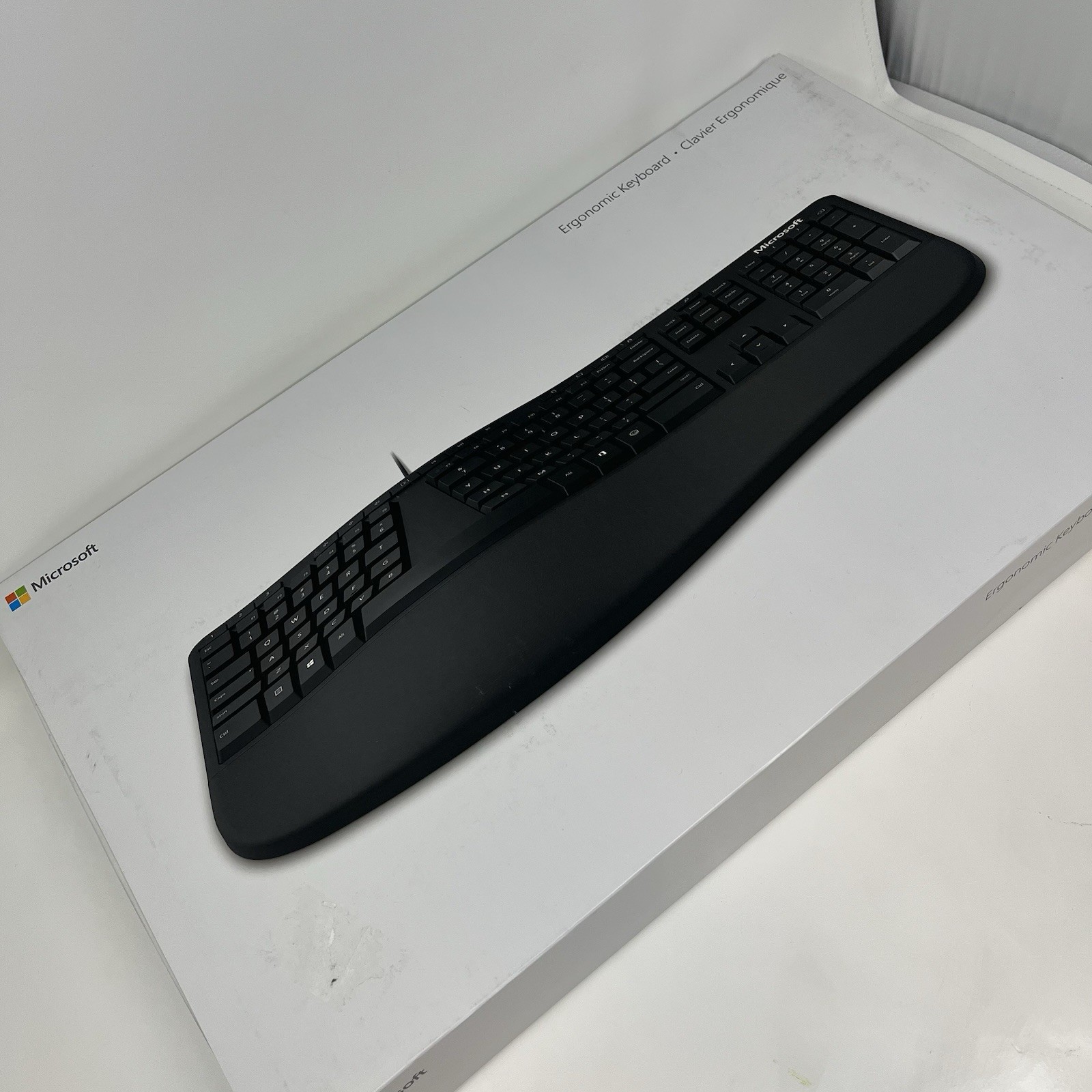 Microsoft Ergonomic Keyboard Wired USB Model 1878 LXM-00001 MINT Open Box TESTED