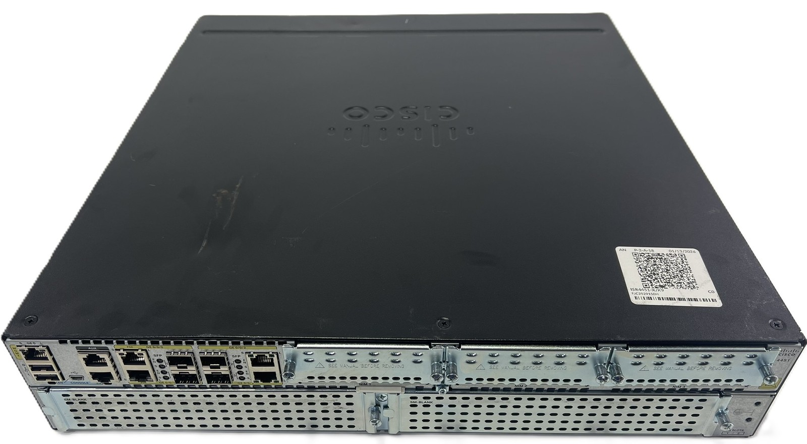 Cisco ISR4451-X/K9 Integrated Services Router 4-Port PoE (AN) C