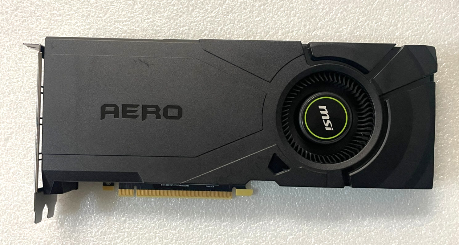MSI GEFORCE RTX 2080 TI AERO 11GB GDDR6 PCIe 3.0 x16 Video Graphics Card GPU