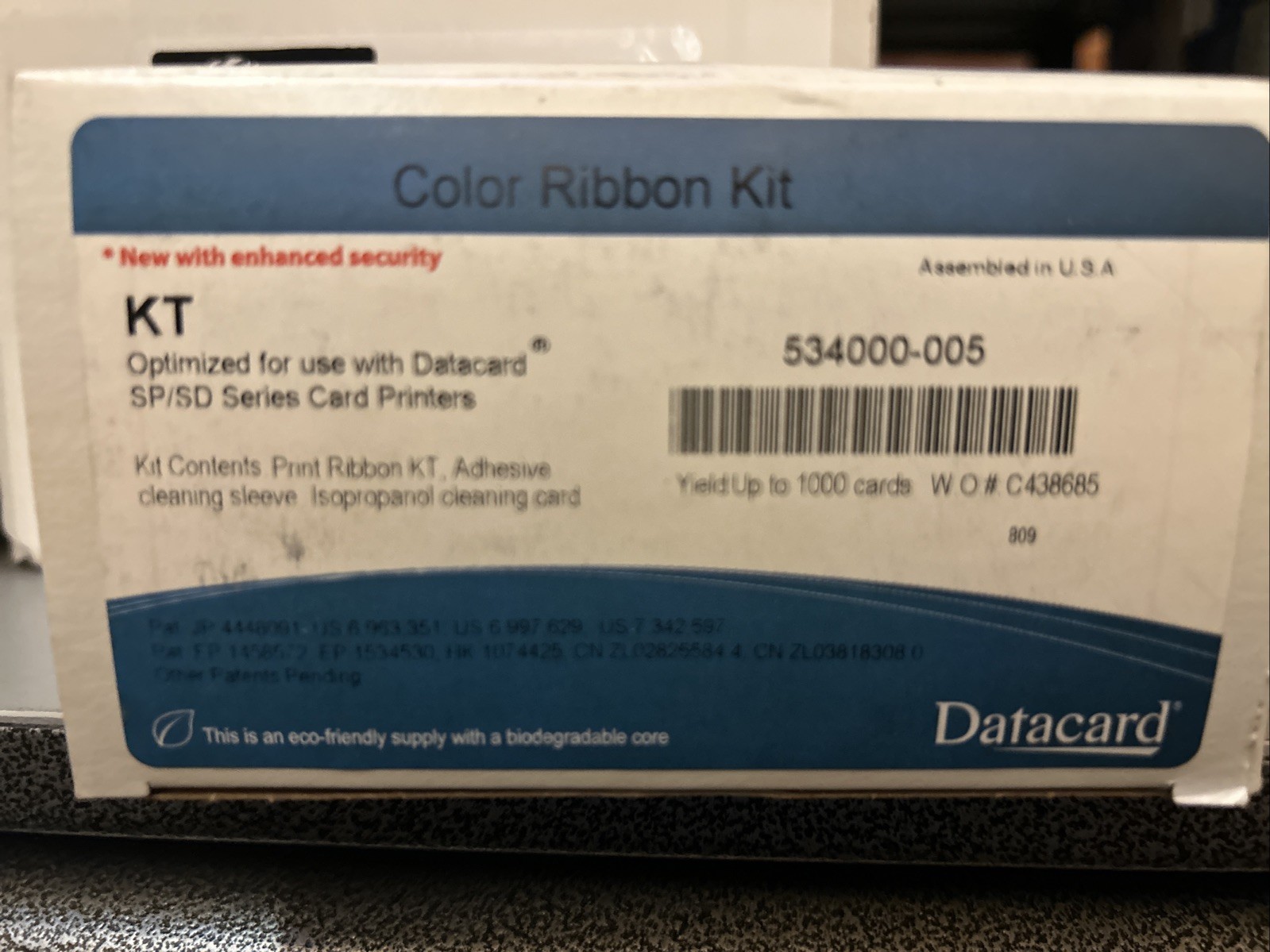 Data Card Ribbon Color Kit 534000-005 New Sealed Genuine OEM