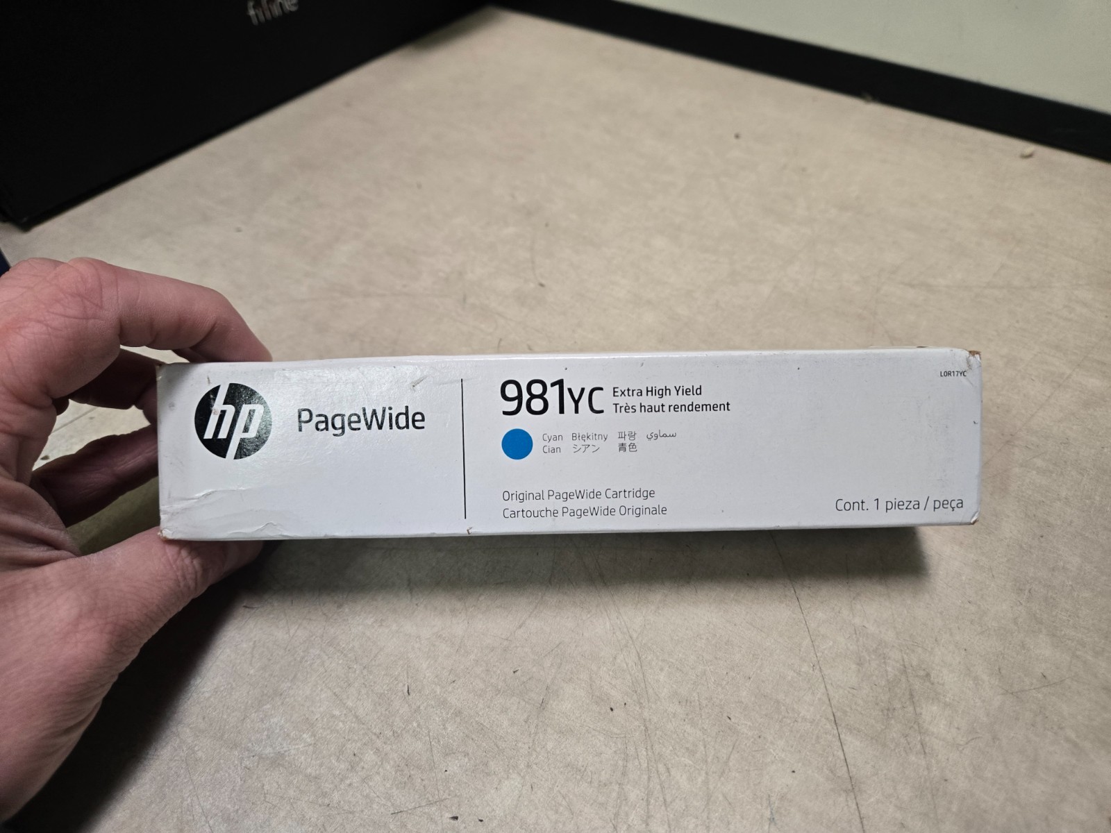 SEALED HP 981YC PageWide Ink Cartridge Cyan L0R17YC exp 2028