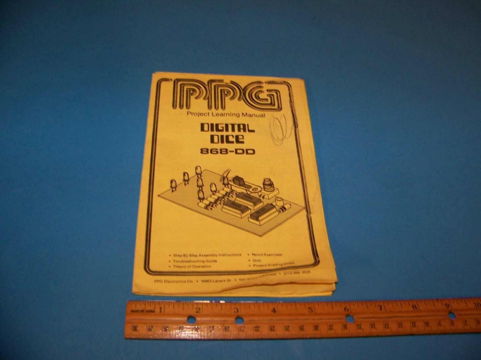 Vintage Computer "Project Learning Manual" Digital Dice 868-DD Vintage 1979