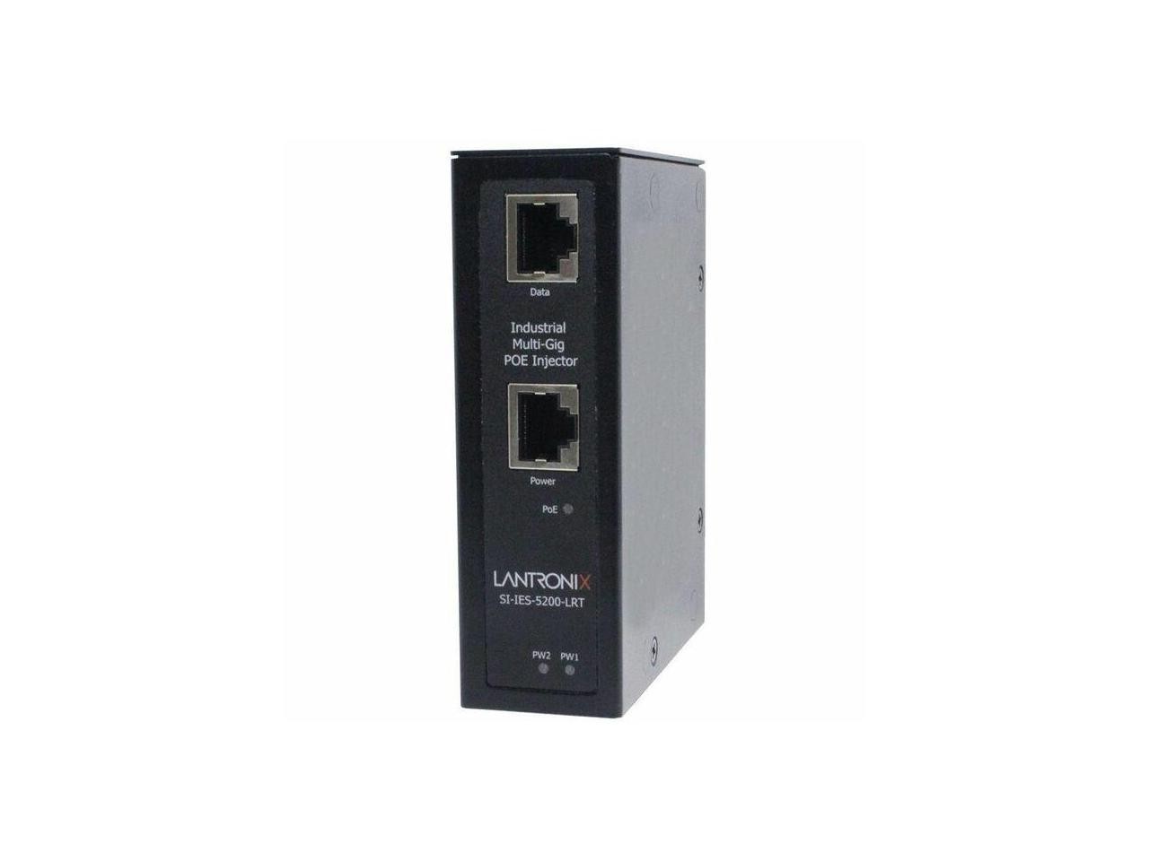 Lantronix Transceiver/Media Converter - Network (RJ-45) - 1x PoE (RJ-45) Ports -