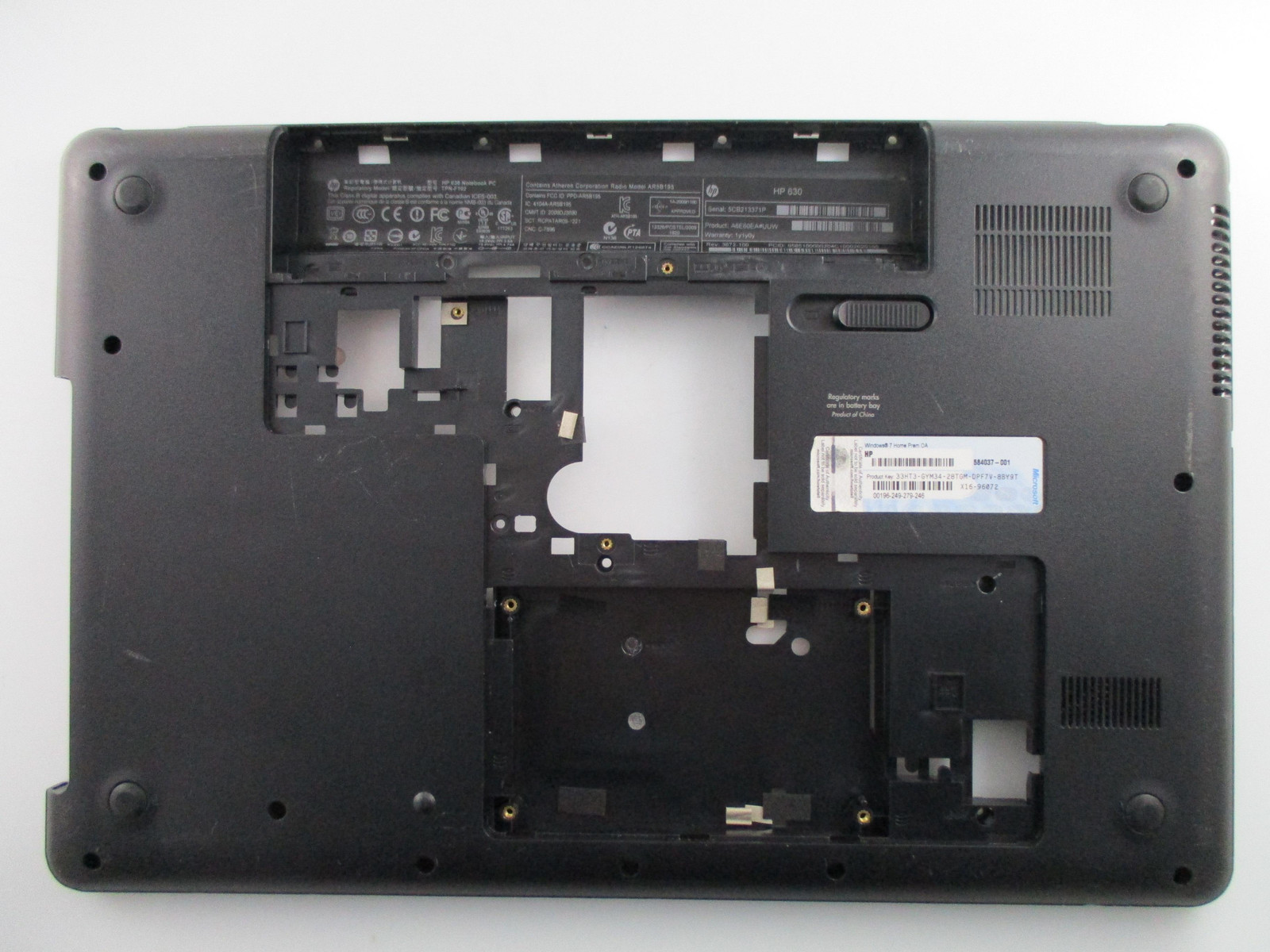 Bottom Cover HP 630 646838-001 Original #1