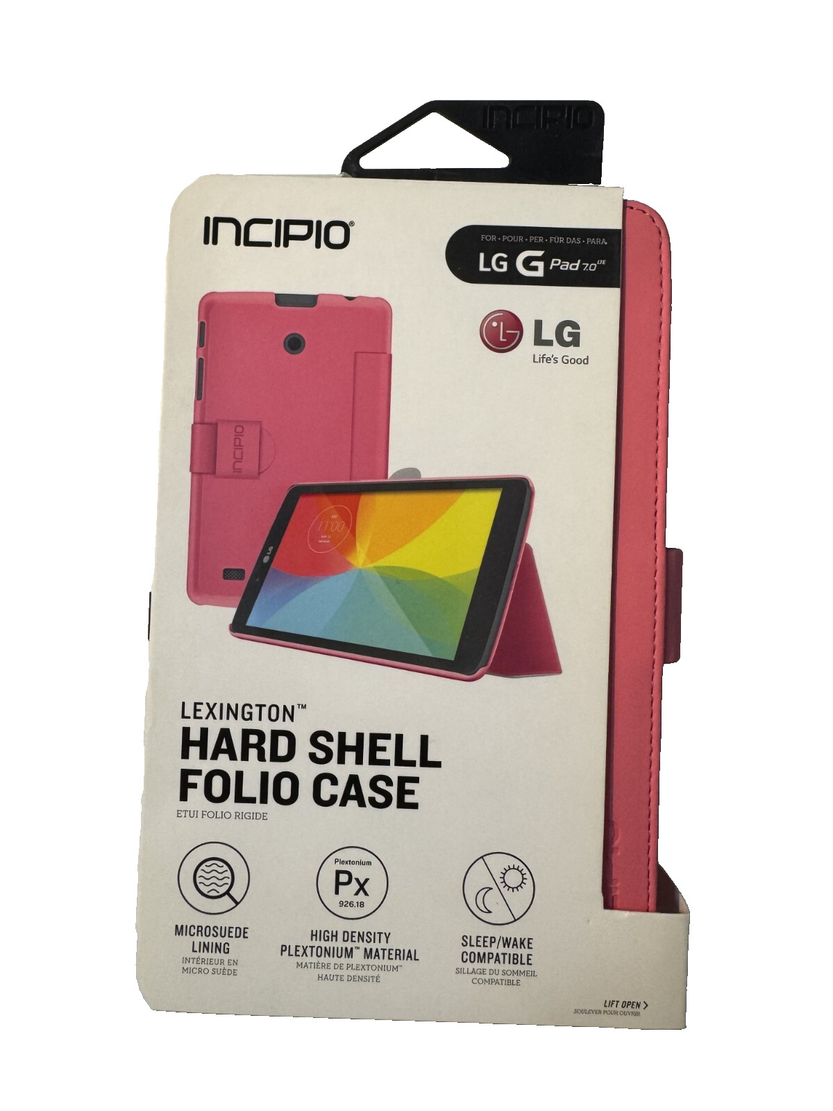 Incipio Lexington Hard Shell Folio Case for LG G Pad 7.0 - Pink