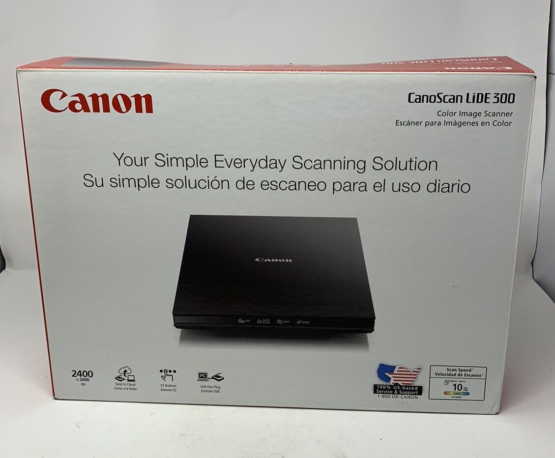 Canon CanoScan LiDE 300 Flatbed Scannner - TESTED WORKS