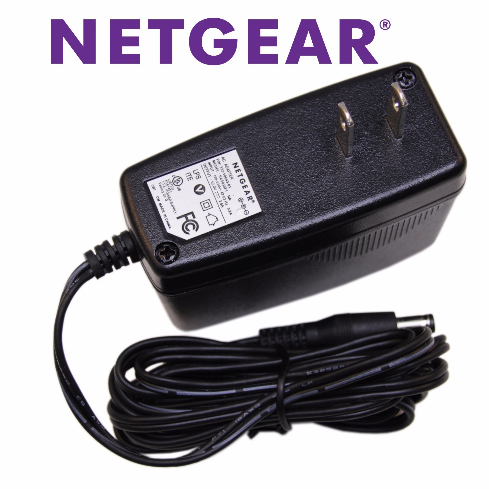 Genuine Netgear 12V AC Adapter Power Supply for Wireless Router Cable DSL Modem
