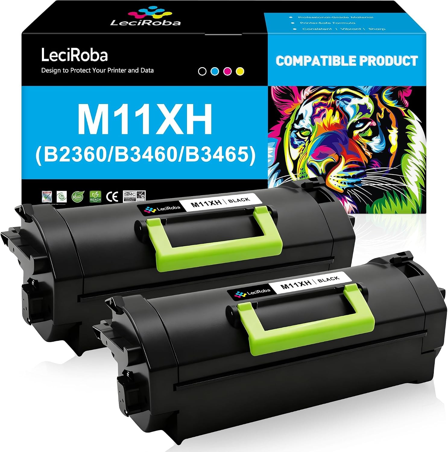 M11XH Compatible Toner Cartridge Replacement for Dell M11XH 331-9805 High Yield