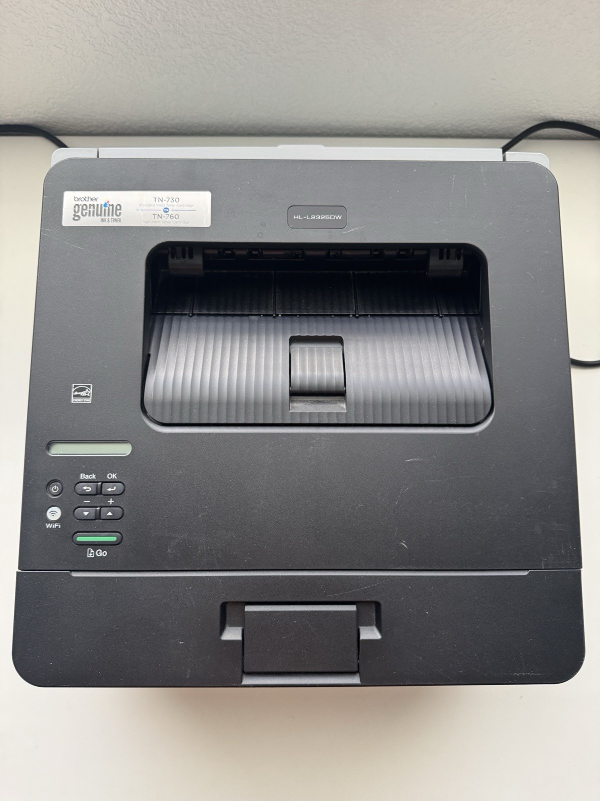 Brother HL-L2325DW Monochrome Laser Printer WiFi Duplex 100% Toner Tested