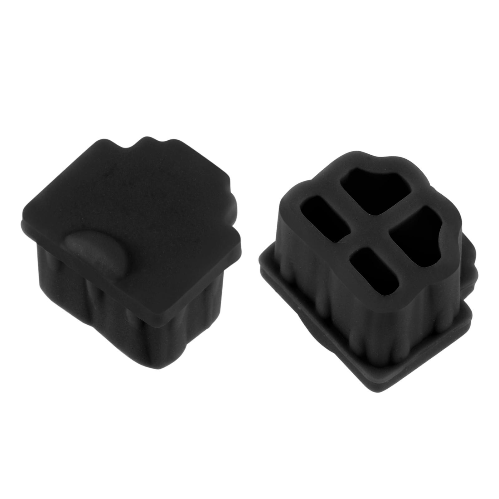 30pcs RJ11 Silicone Protector Telephone Modular Port Cap Cover Black