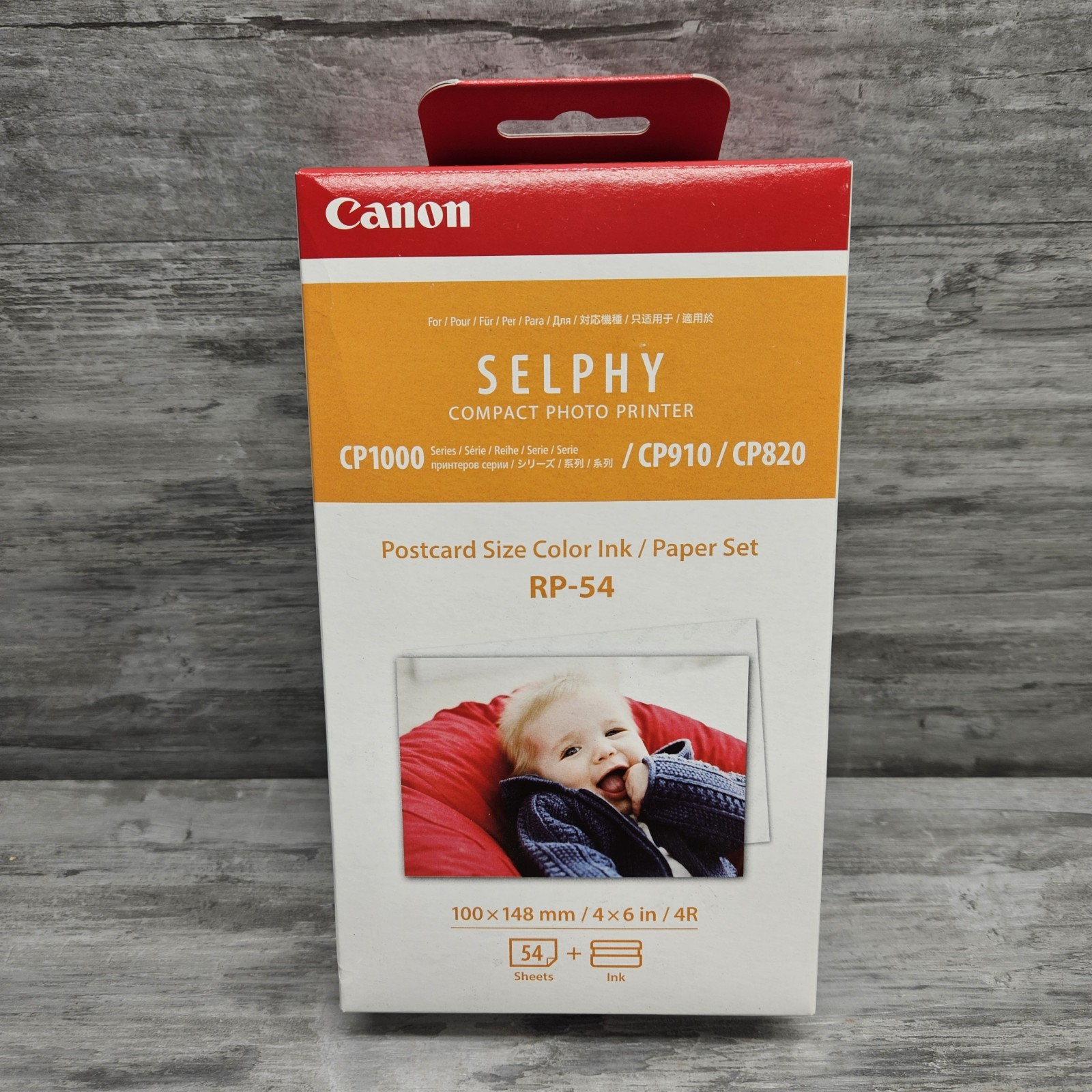 Canon RP-54 Color Ink Cassette + 4R 4"x6" Paper  (54Sheets) (for CP Selphy)