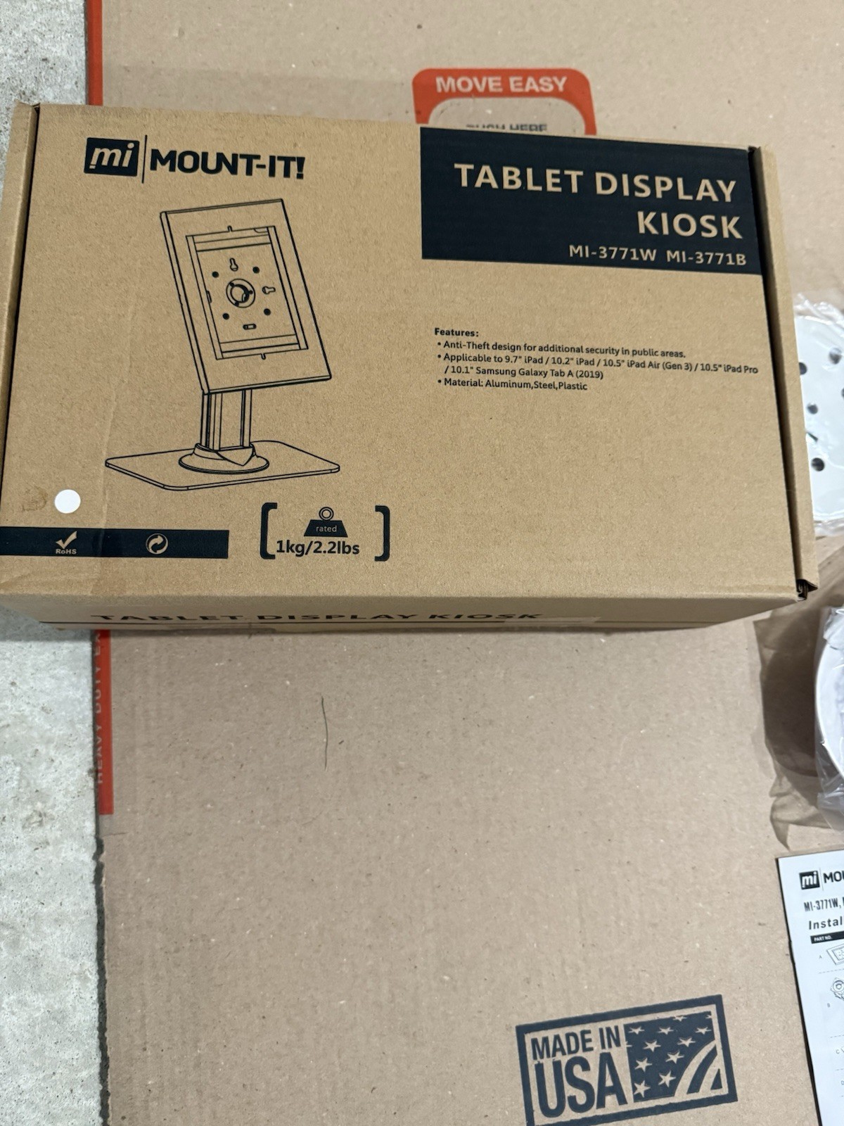 Mount-It Anti-Theft Design Kiosk for iPad or Samsung Galaxy Tablet- Brand New