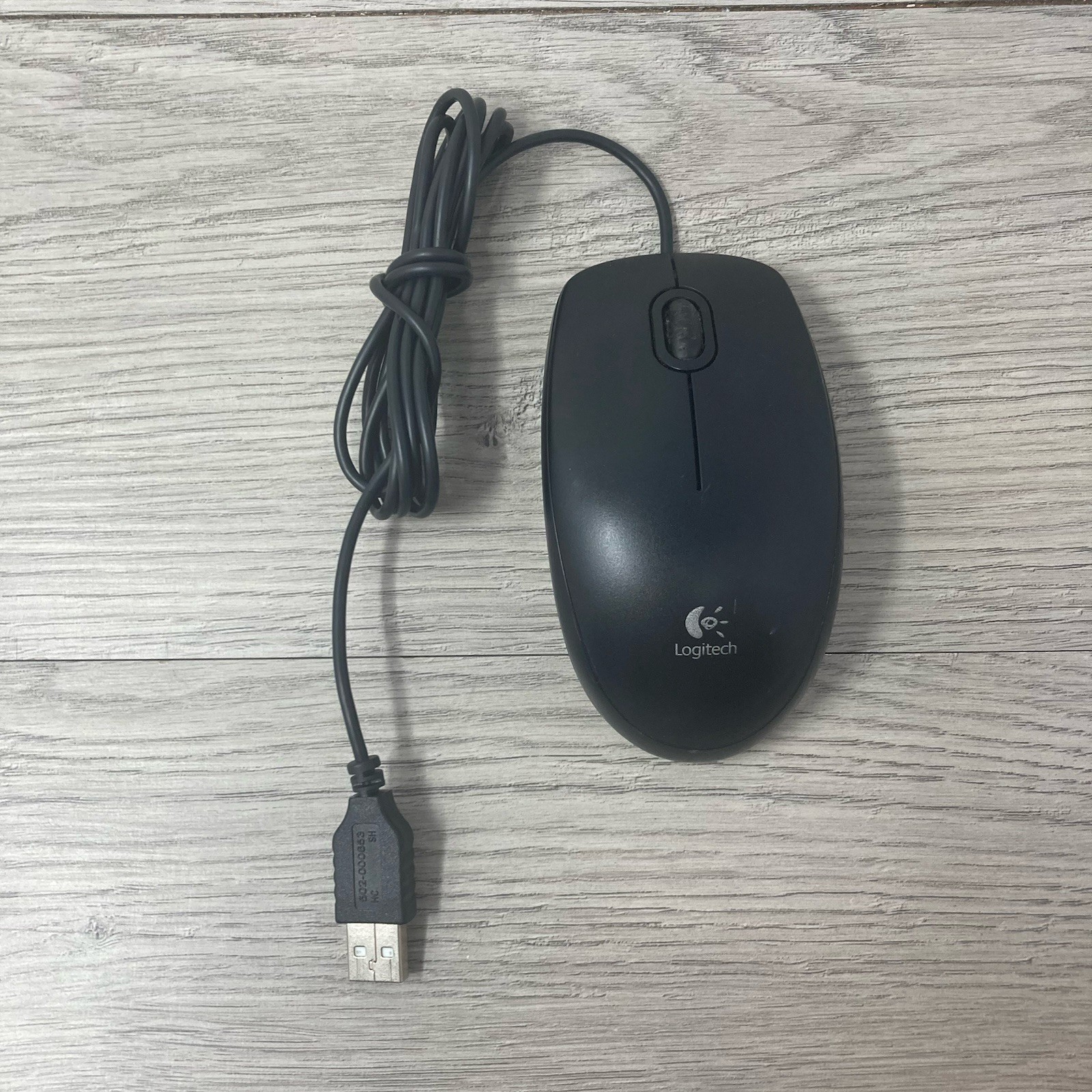 Logitech B100 Corded Optical USB Mouse M-U0026 P/N 810-002149 Genuine OEM TESTED