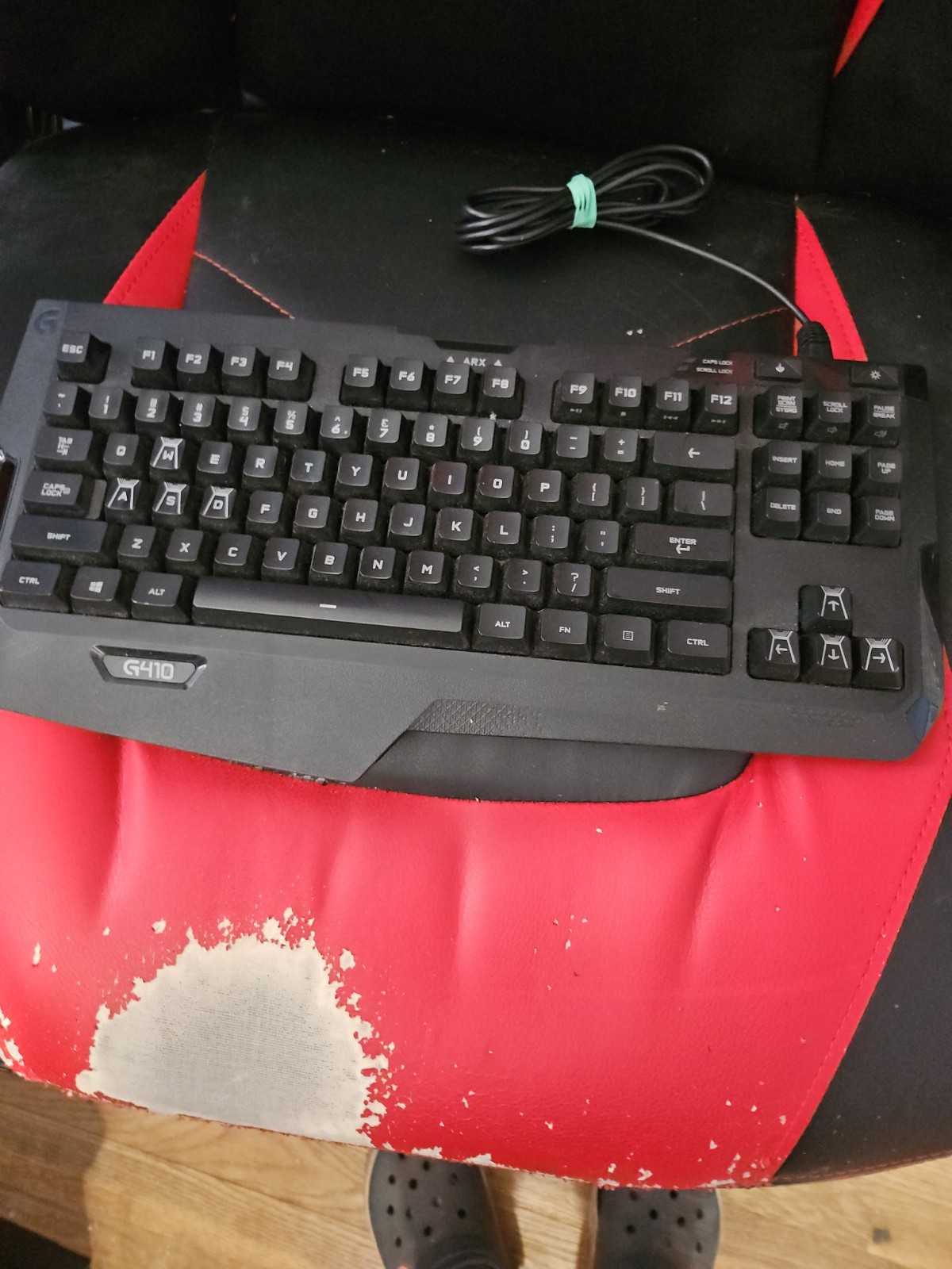 Logitech G410 Atlas Spectrum RGB TenKeyless Mechanical Gaming Keyboard Used