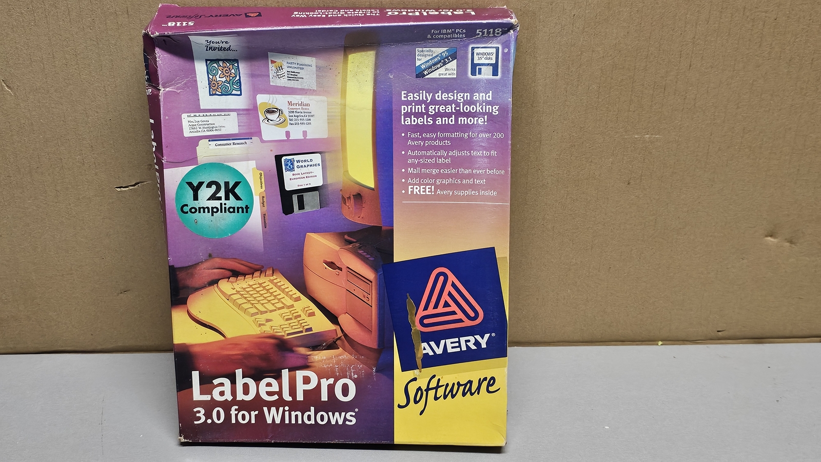 Big Box Software Avery Label Pro 3.0 Windows 3.5" Kit