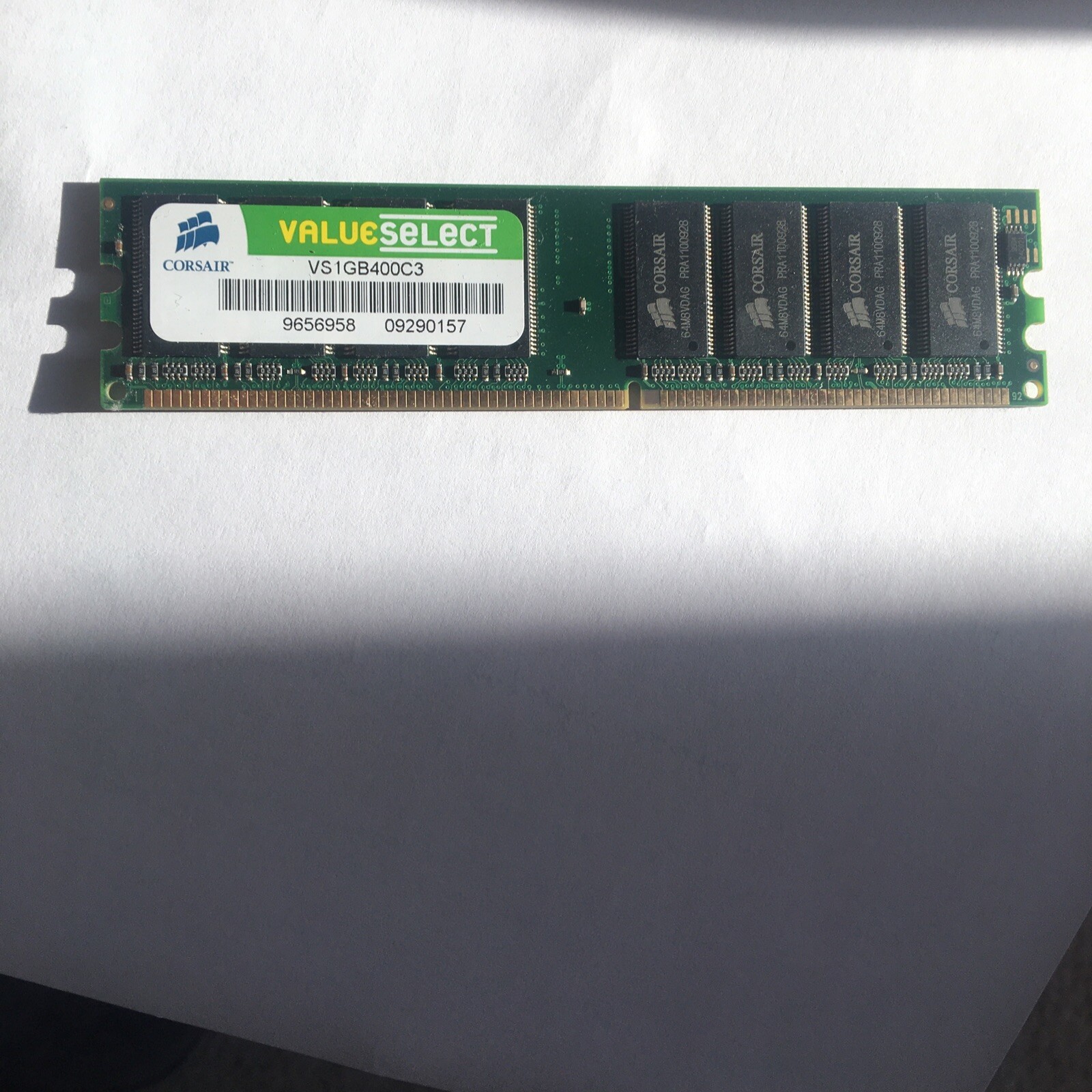 Used Corsair PC-3200 1 GB VS1GB400C3 Memory 