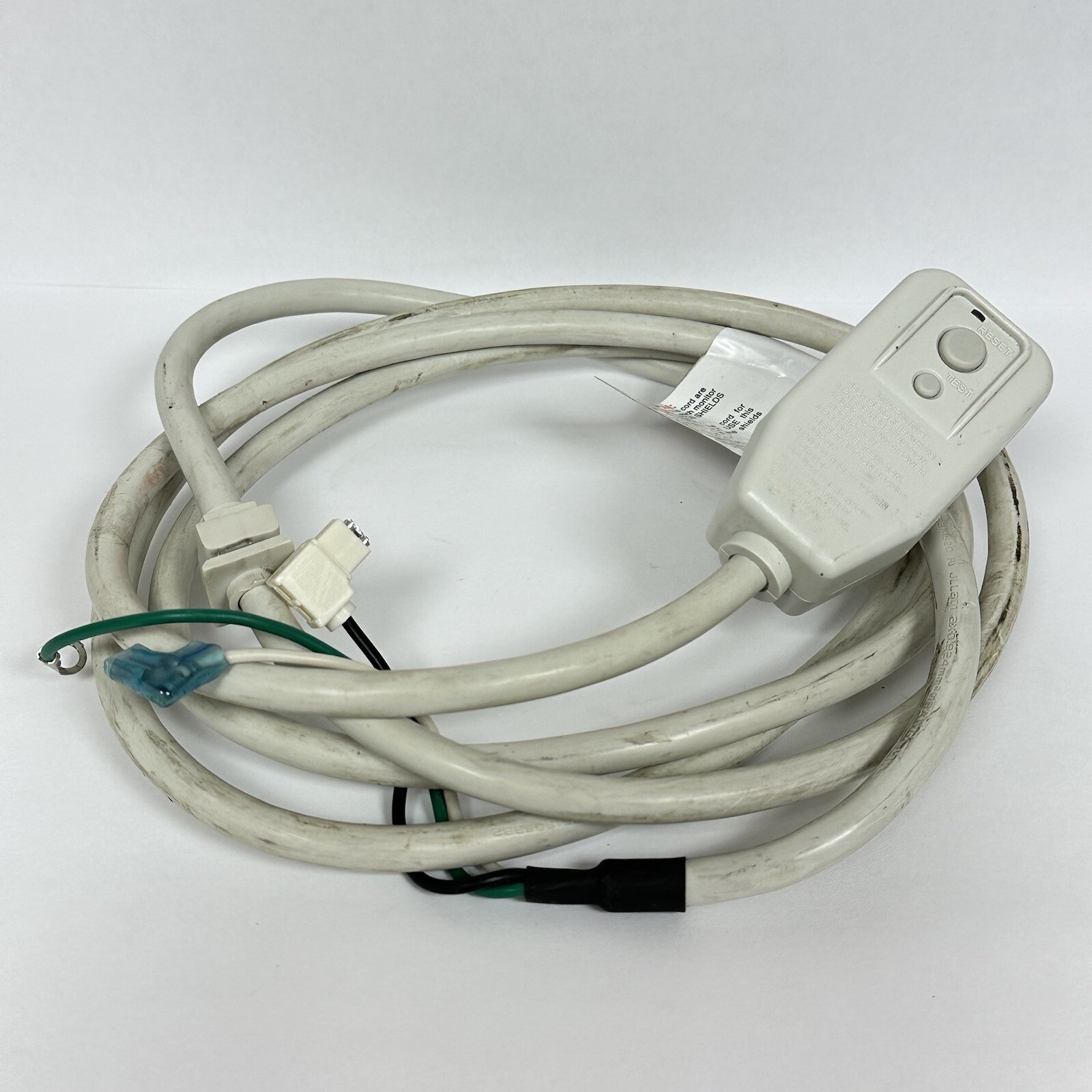 ELEGRP 0651510LY 18AWG LCDI Power Cord 7.5FT A/C UL Cert 120VAC 10Amp NEMA 5-15P