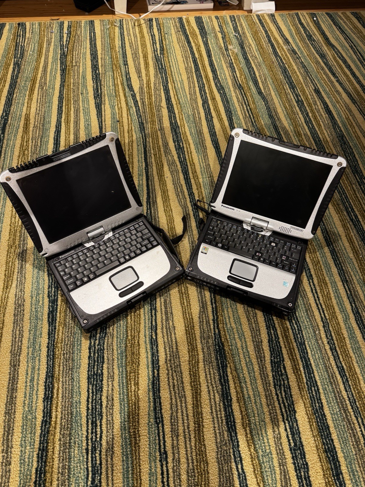 UNTESTED (Probably Works) Lot Of 2 Panasonic CF-18 And CF-19 ToughBooks