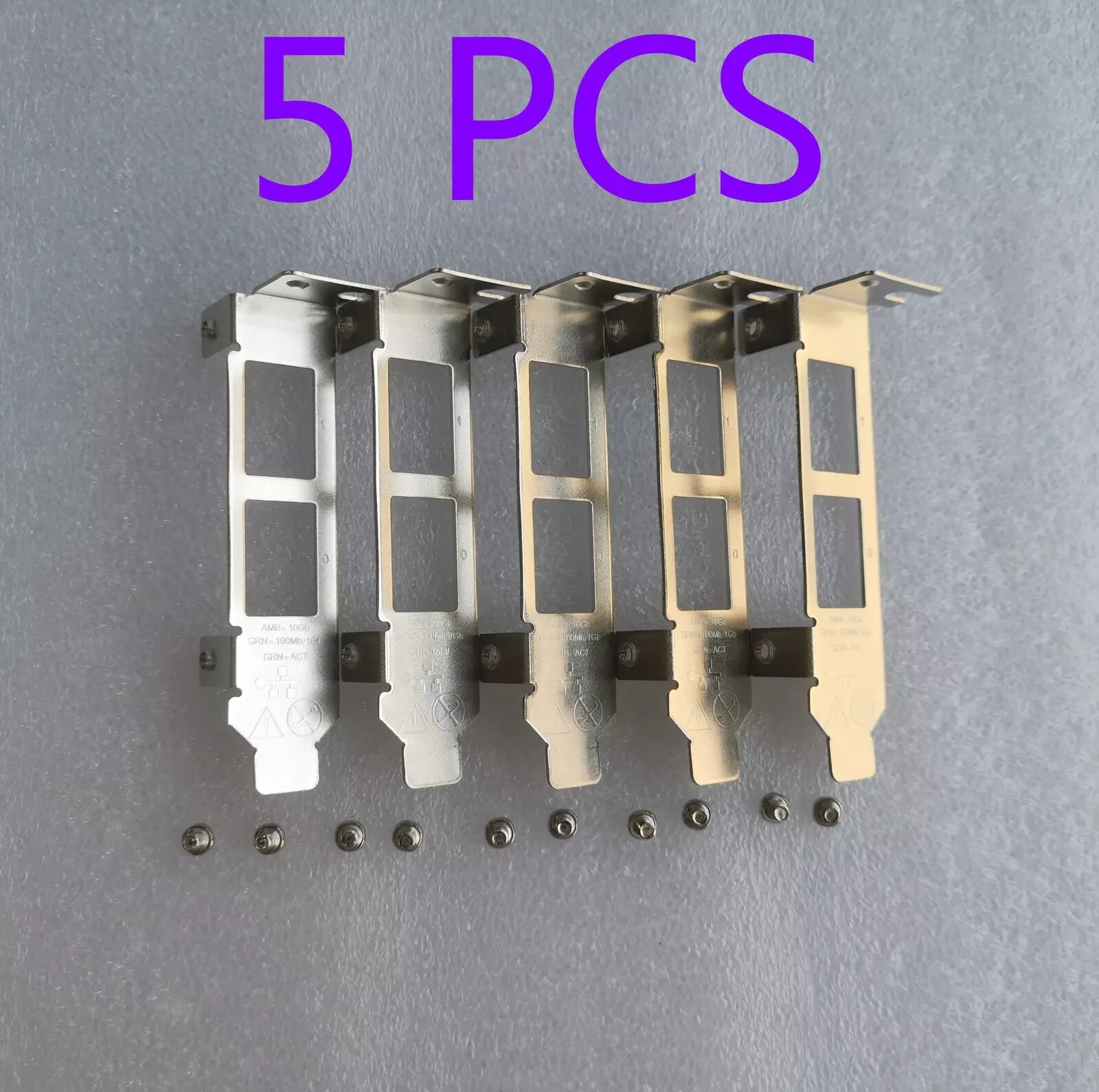 5PCS Low Profile Bracket for HP 656596-B21 530T 657128-001 332T Broadcom 57810s