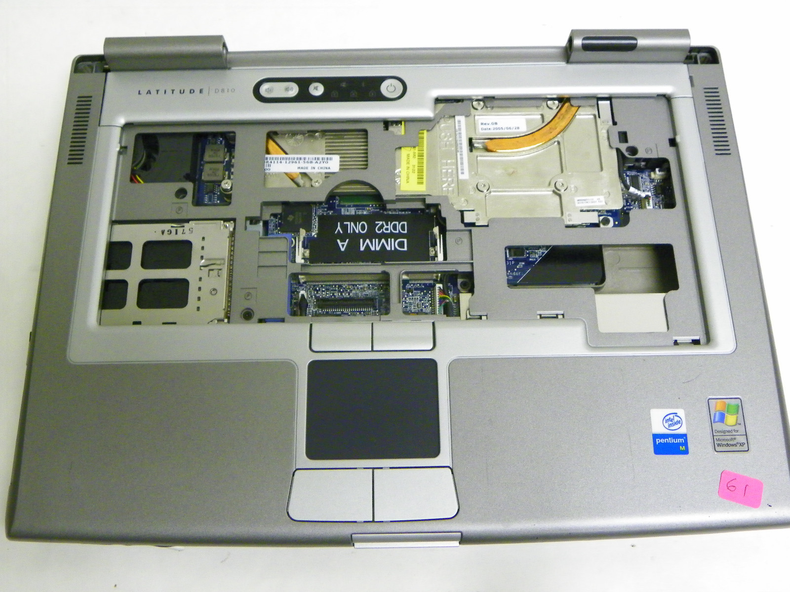 Dell Latitude D810 Motherboard 1.73GHz w/ 128 MB Video Memory T9487 W4774 R4117
