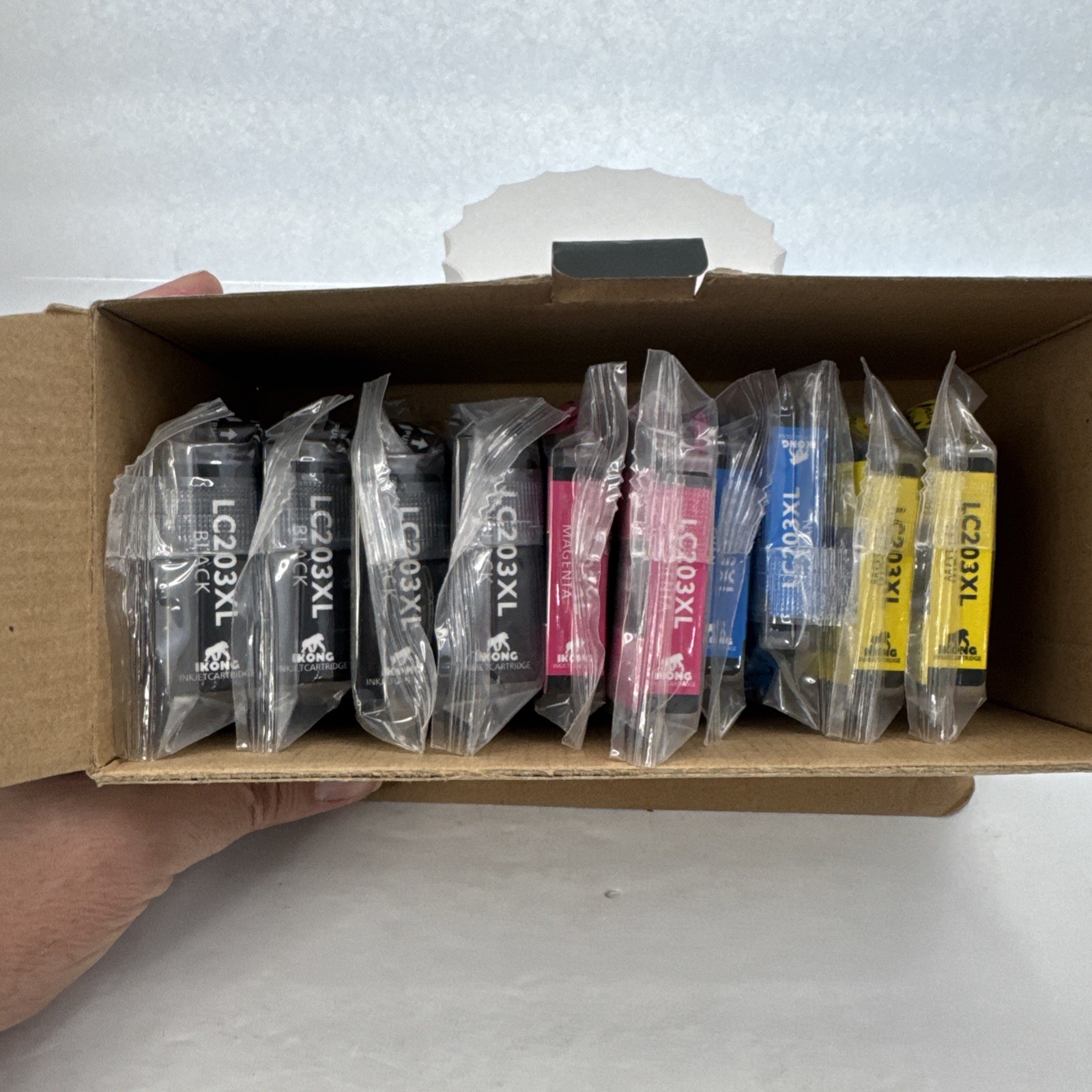 10 PACK IKONG REPLACEMENT FOR BROTHER LC203XL INK KIT BLACK CYAN MAGENTA YELLOW