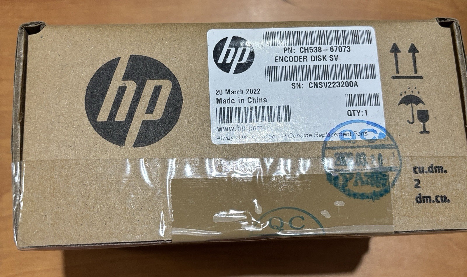 New Genuine HP CH538-67073 Encoder Disk