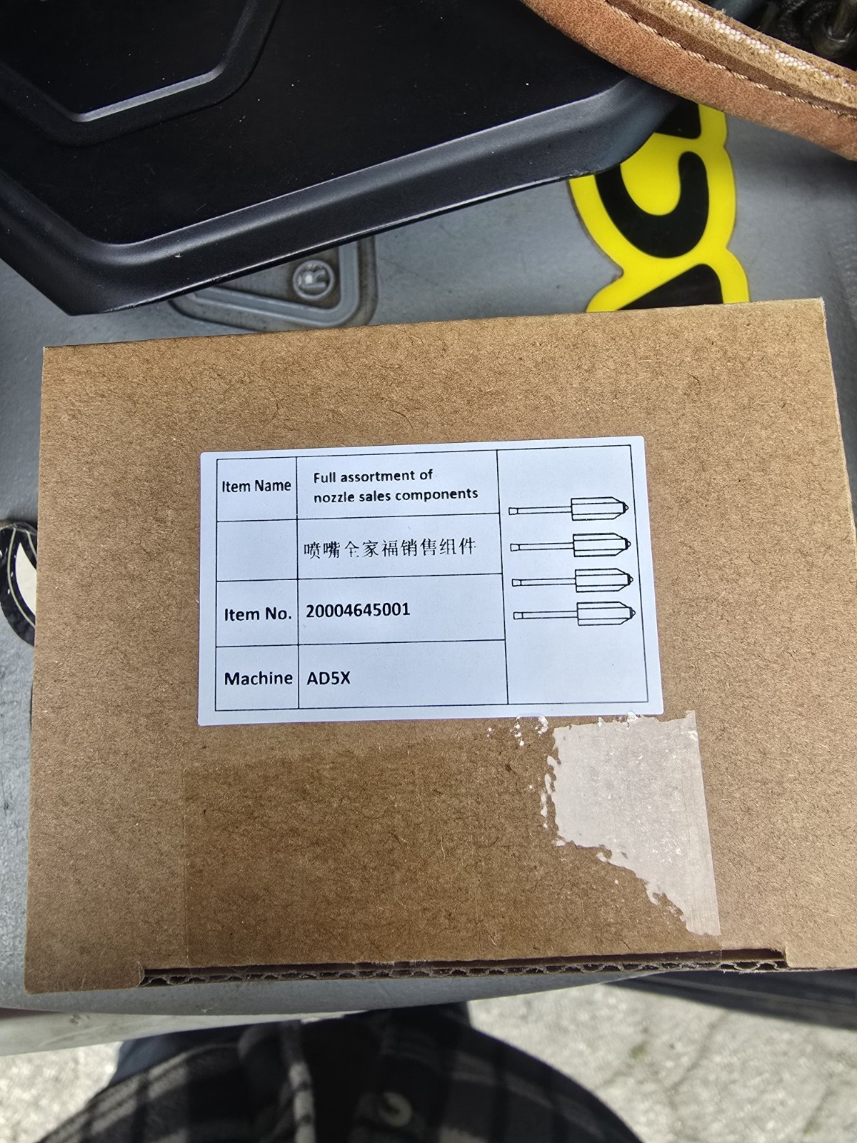 Real FLASHFORGE AD5X 0.25/0.4/0.6/0.8mm Nozzle High Flow Hotend Extruder