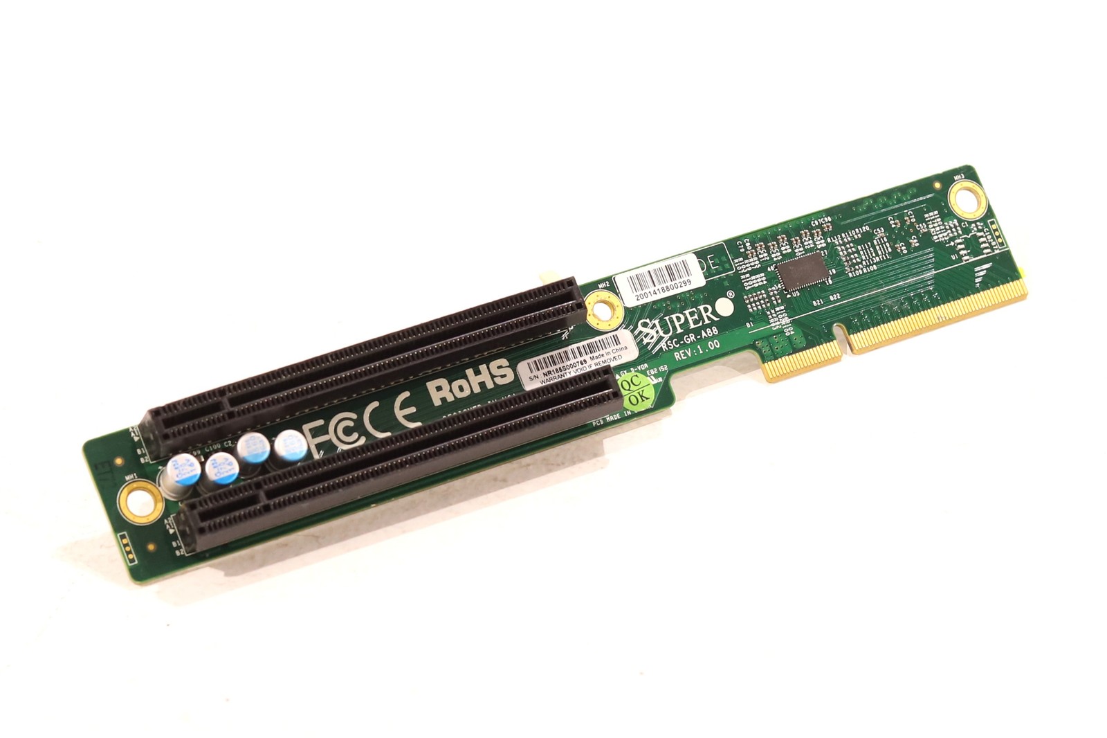 SuperMicro 1U PCI e x8 GPU Right-Side Active Riser Card P/N: RSC-GR-A88 Tested