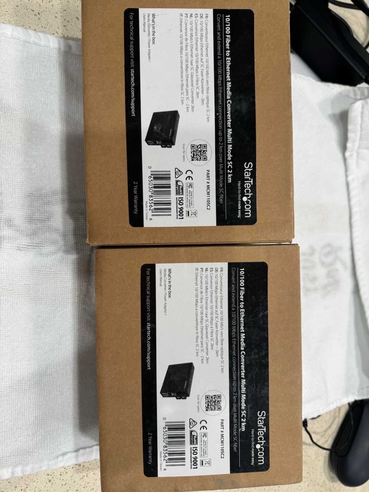 StarTech 10/100 Fiber To Ethernet Media Converter Multi Mode SC 2 km