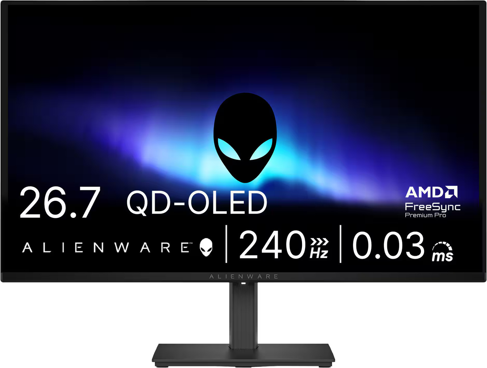 Alienware - AW2726DM 27" QD-OLED QHD 240Hz 0.03ms FreeSync Premium Pro Gaming...