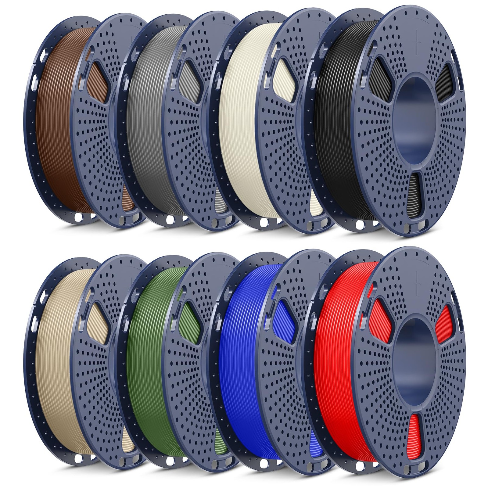 SUNLU 3D Printer Filament Bundle PLA Filament 1.75mm, Individually Vacuum Pac...