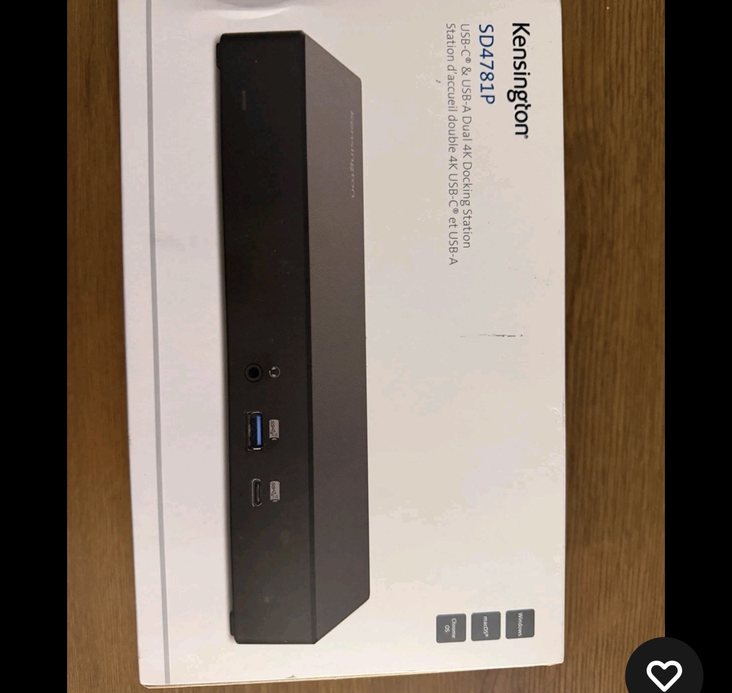Kensington SD4781P EQ USB-C & USB-A Dual 4K Docking Station with 100W Power