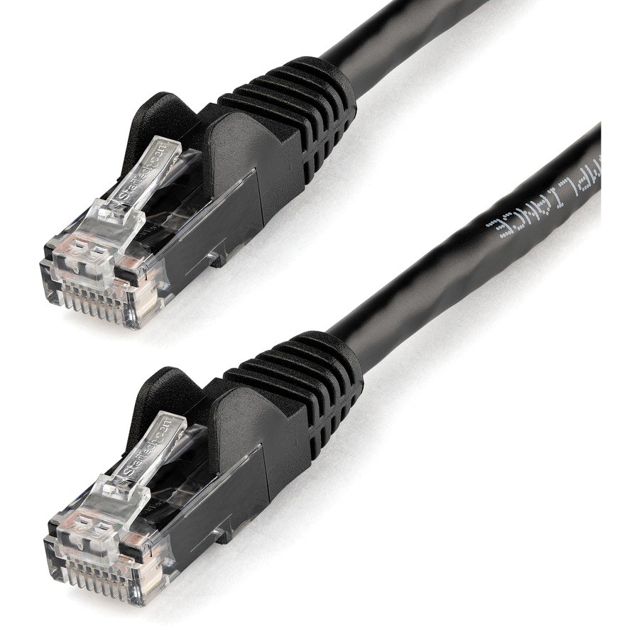 StarTech 100ft CAT6 Ethernet Cable - Black Snagless Gigabit - 100W PoE UTP