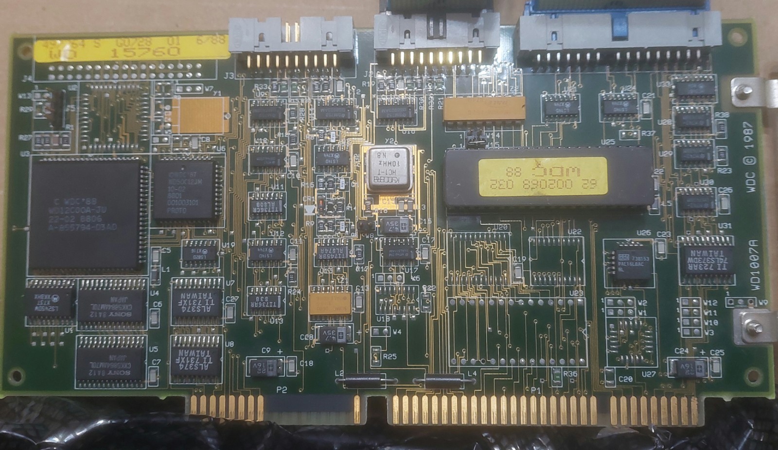Vintage Western Digital WD1007A 16-Bit ISA ESDI Controller Card -TESTED W/Cables