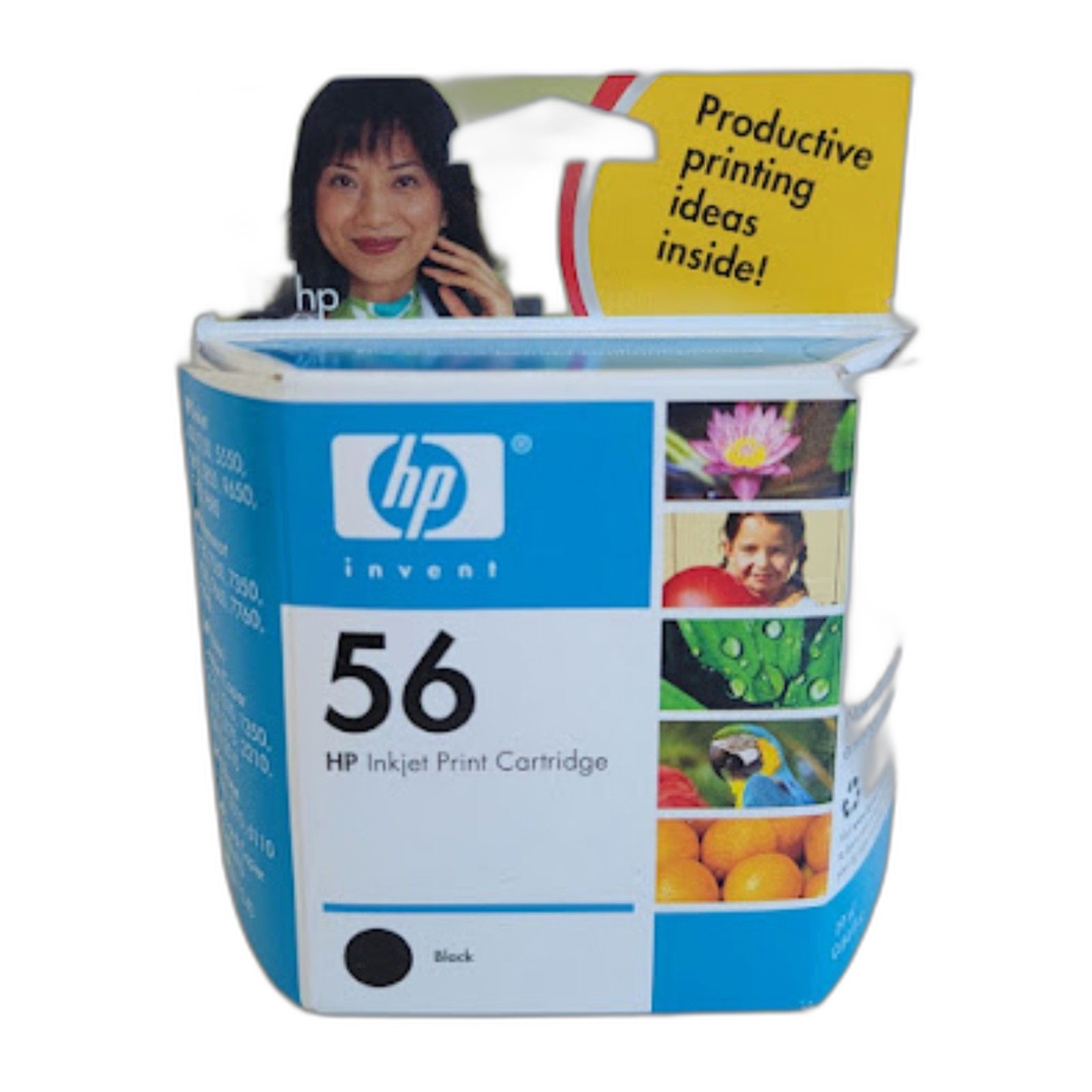 Genuine HP 56 Black Ink Cartridge C6656AN OEM Vintage New Old Stock 2005 T9